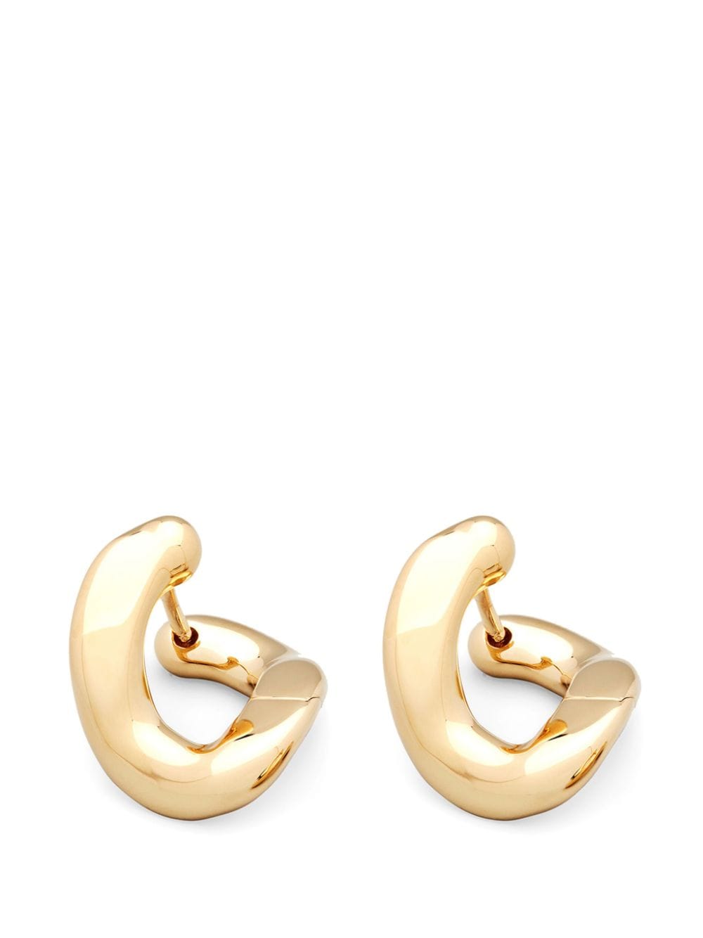 Tom Wood silver Dean hoop earrings - Gold von Tom Wood