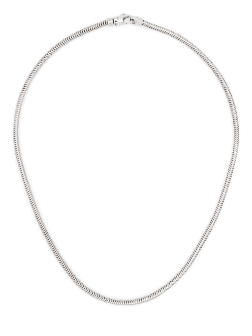 Tom Wood snake-chain sterling-silver necklace von Tom Wood