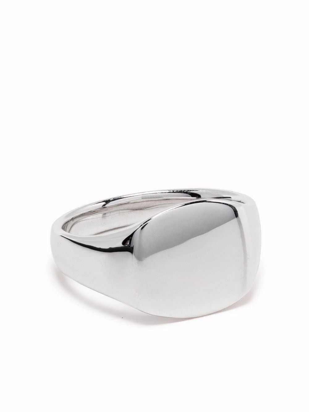 Tom Wood square face signet ring - Silver von Tom Wood