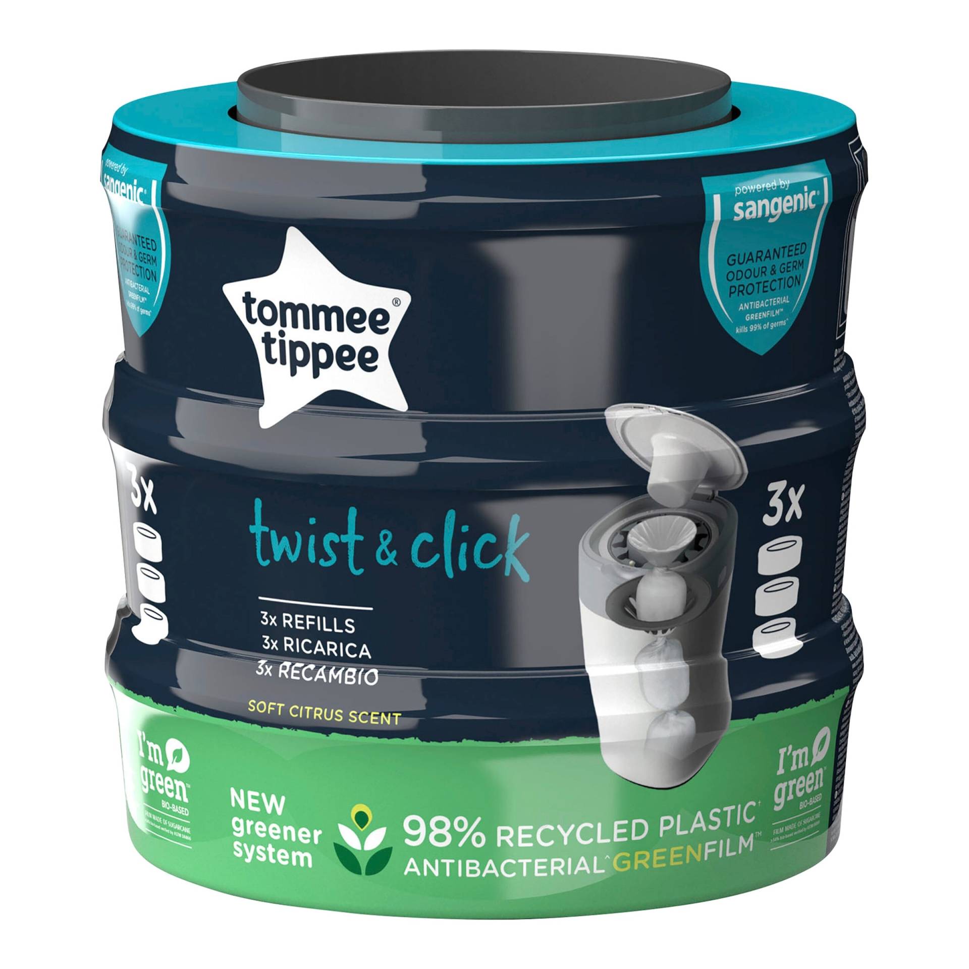 Nachfüllkassetten Twist 3er Pack Nachfüllkassetten Twist 3er Pack von Tommee Tippee
