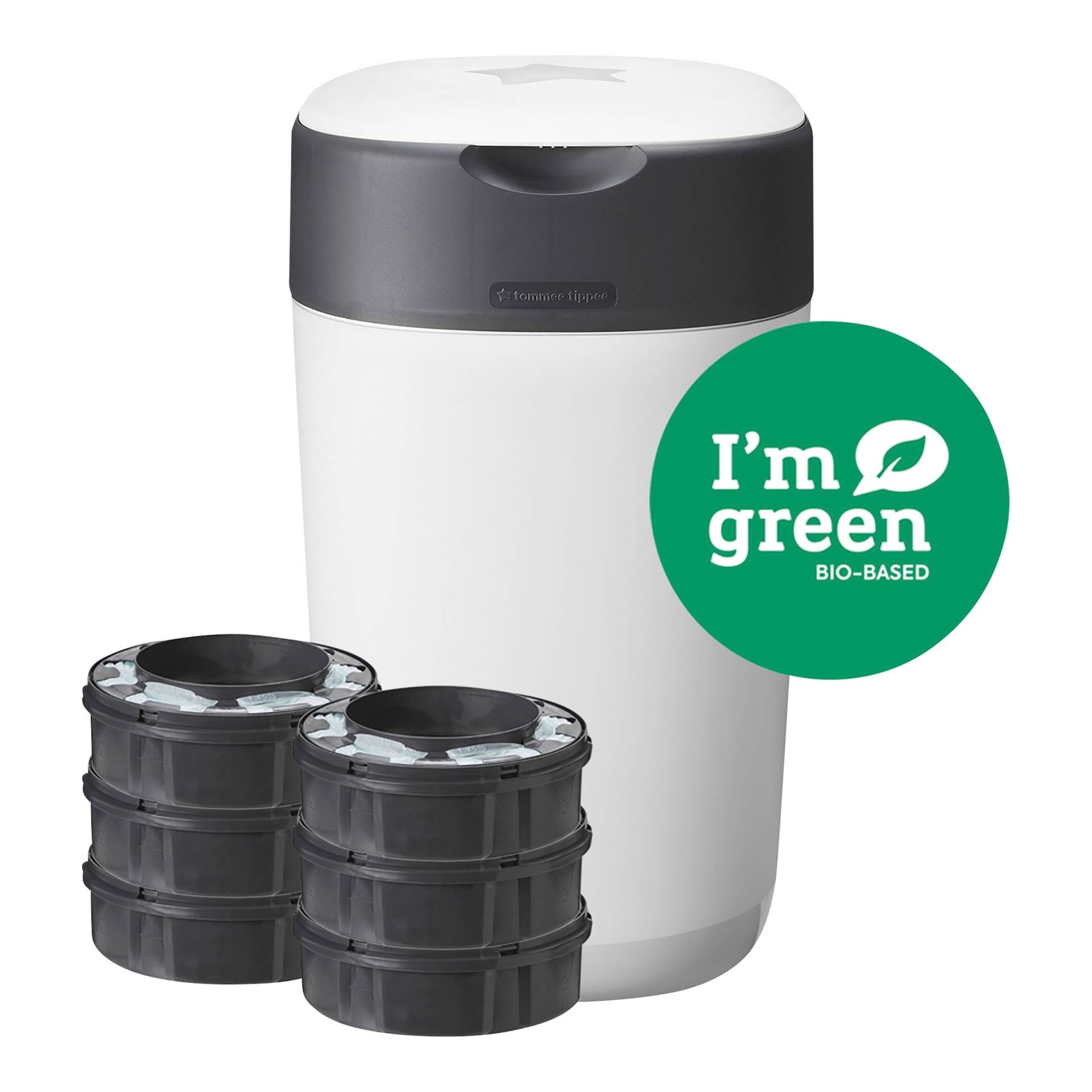 Windeleimer Twist & Click inklusive 6er-Pack Nachfüllkassetten Windeleimer Twist & Click inklusive 6er-Pack Nachfüllkassetten von Tommee Tippee