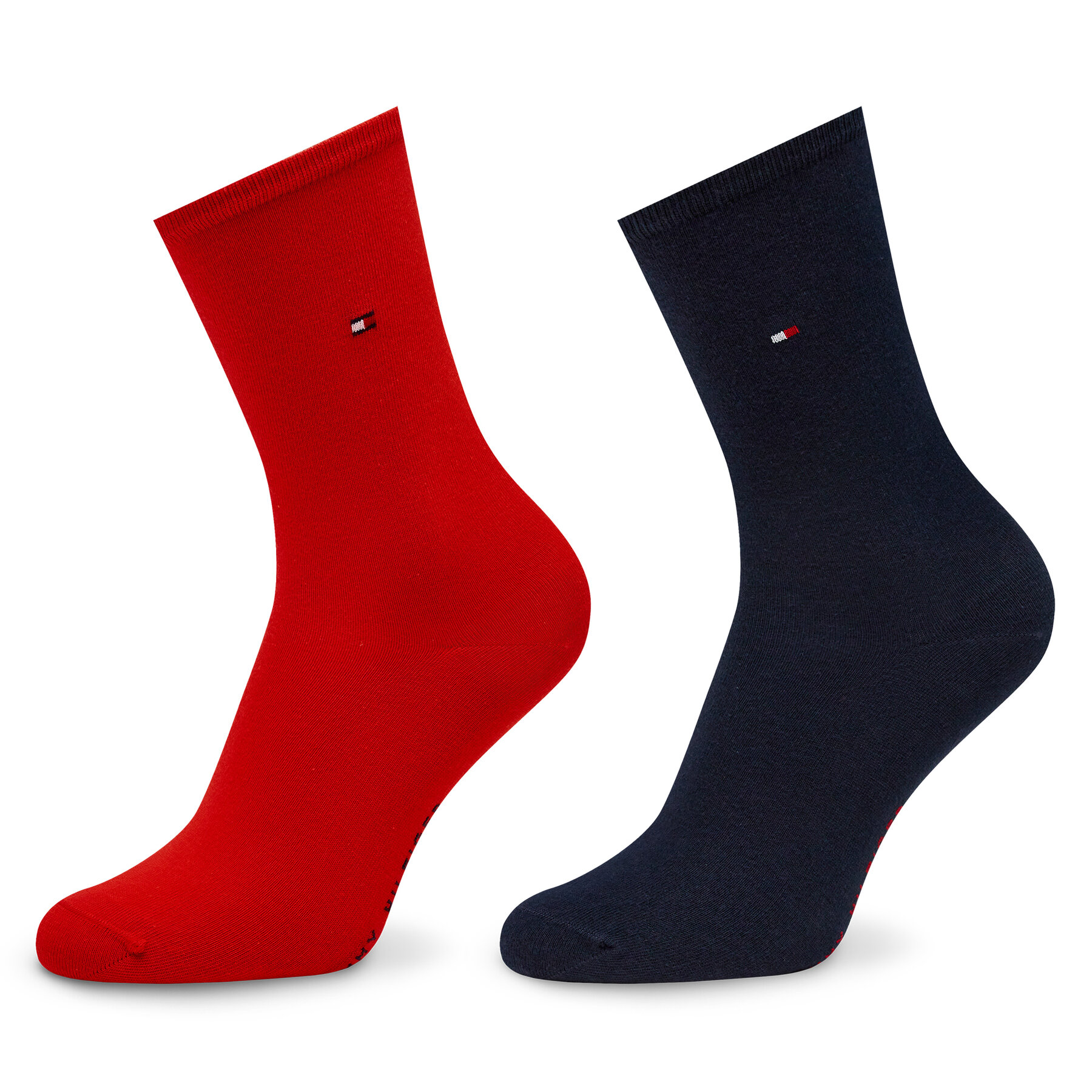 2er-Set hohe Damensocken Tommy Hilfiger 371221 Red 684 von Tommy Hilfiger