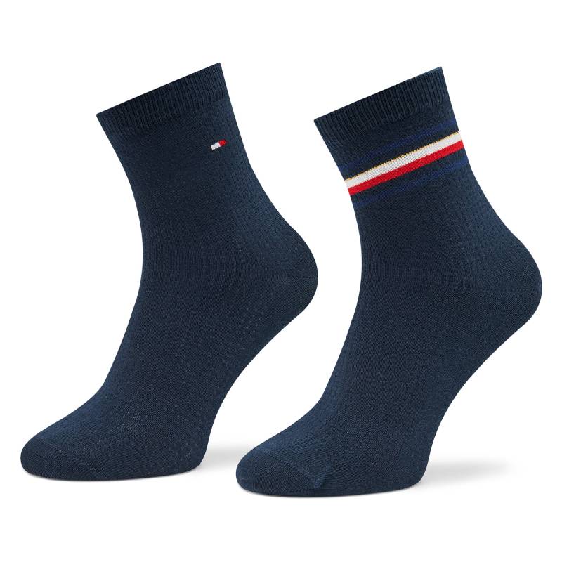 2er-Set hohe Damensocken Tommy Hilfiger 701223809 Navy 003 von Tommy Hilfiger