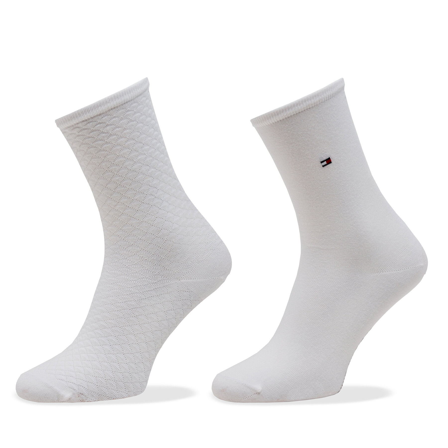 2er-Set hohe Damensocken Tommy Hilfiger 701227563 White 003 von Tommy Hilfiger