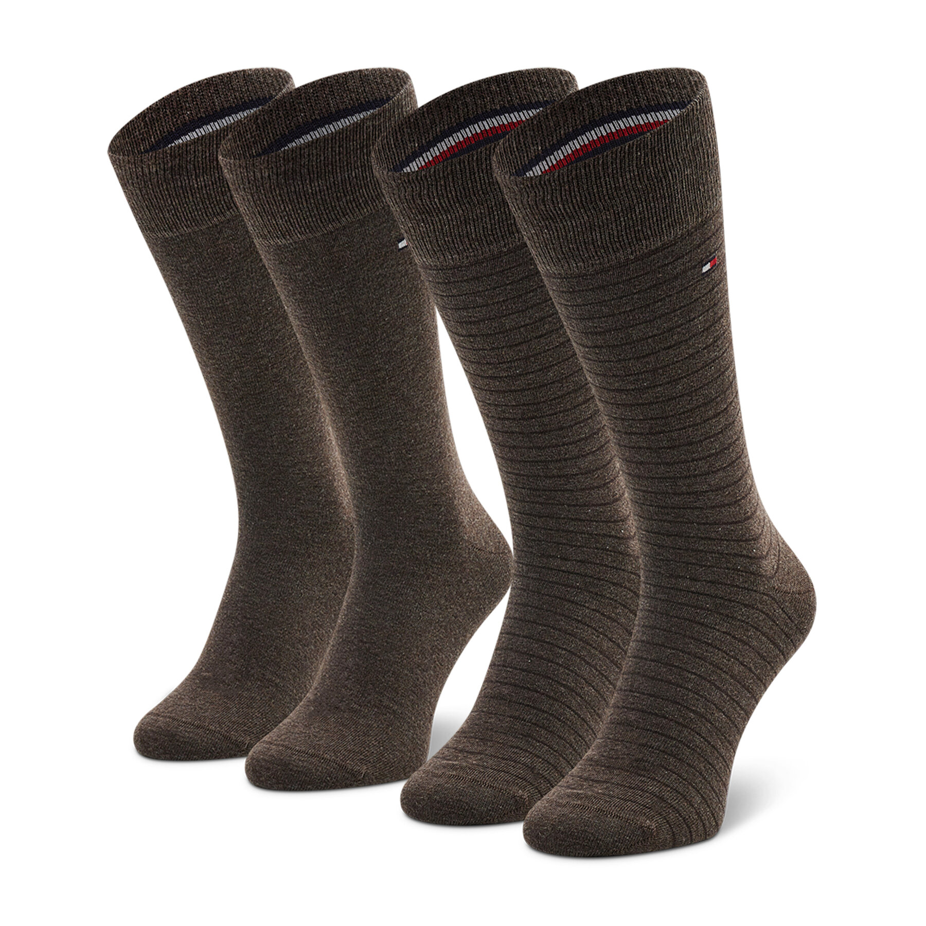 2er-Set hohe Herrensocken Tommy Hilfiger 100001496 Oak 778 von Tommy Hilfiger