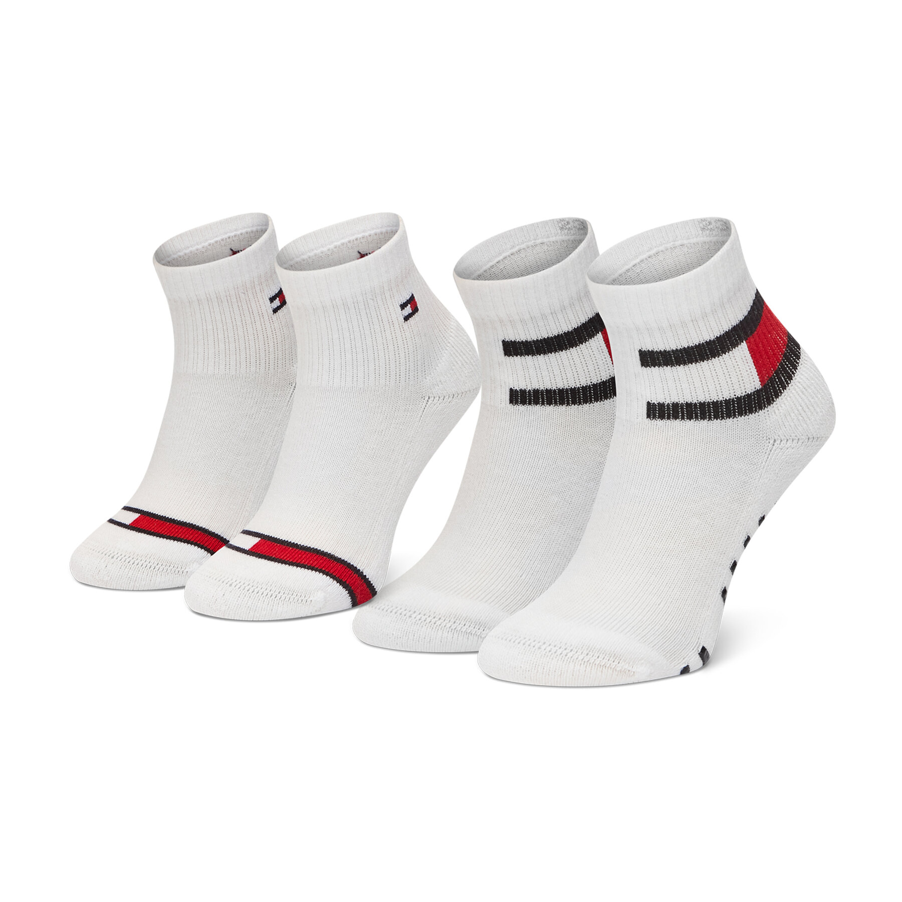 2er-Set hohe Kindersocken Tommy Hilfiger 100002319 White 001 von Tommy Hilfiger