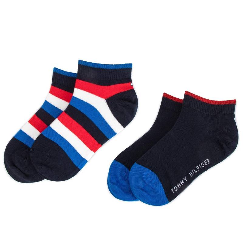 2er-Set hohe Kindersocken Tommy Hilfiger 354010001 Midnight Blue 563 1 von Tommy Hilfiger