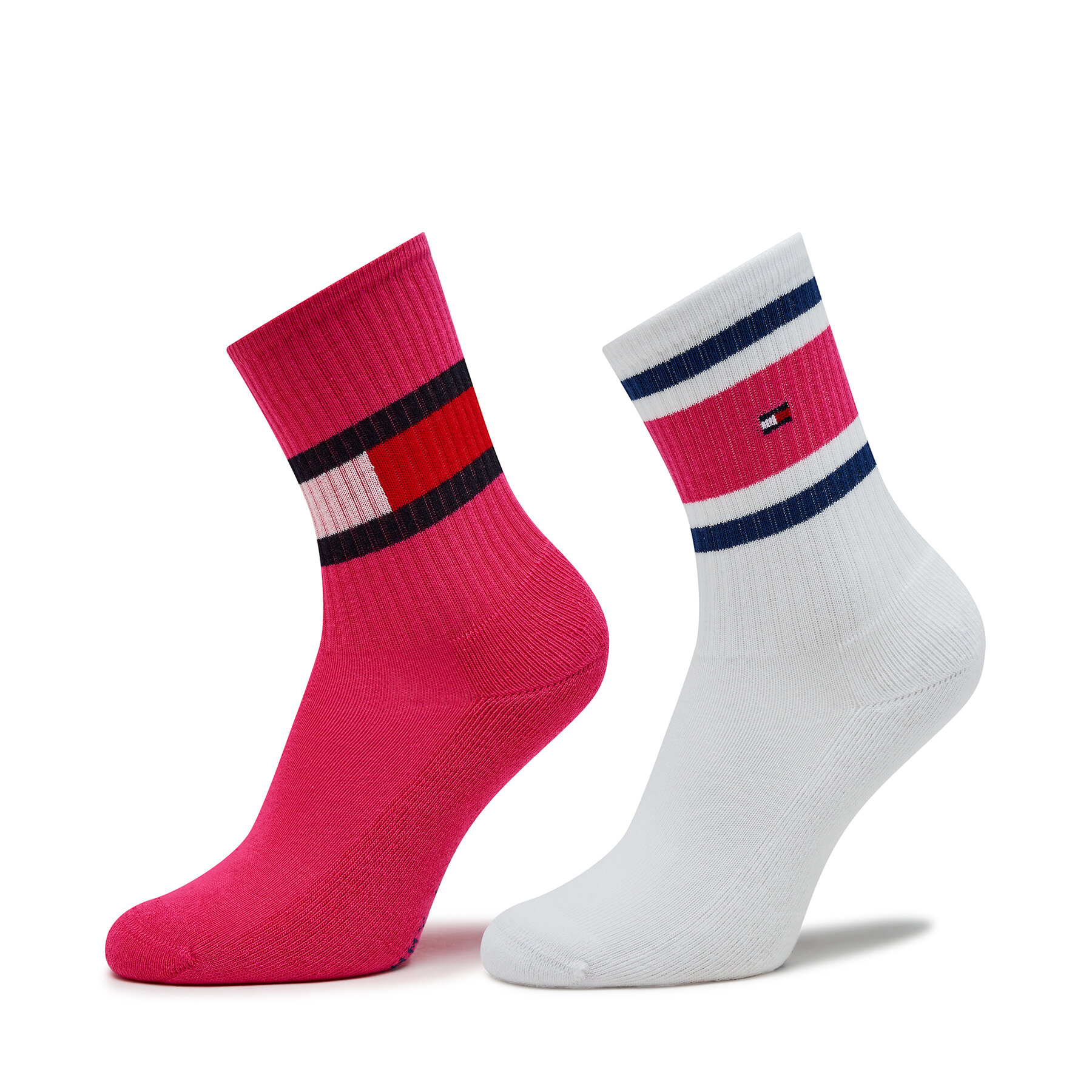 2er-Set hohe Kindersocken Tommy Hilfiger 394020001 Magenta 027 von Tommy Hilfiger