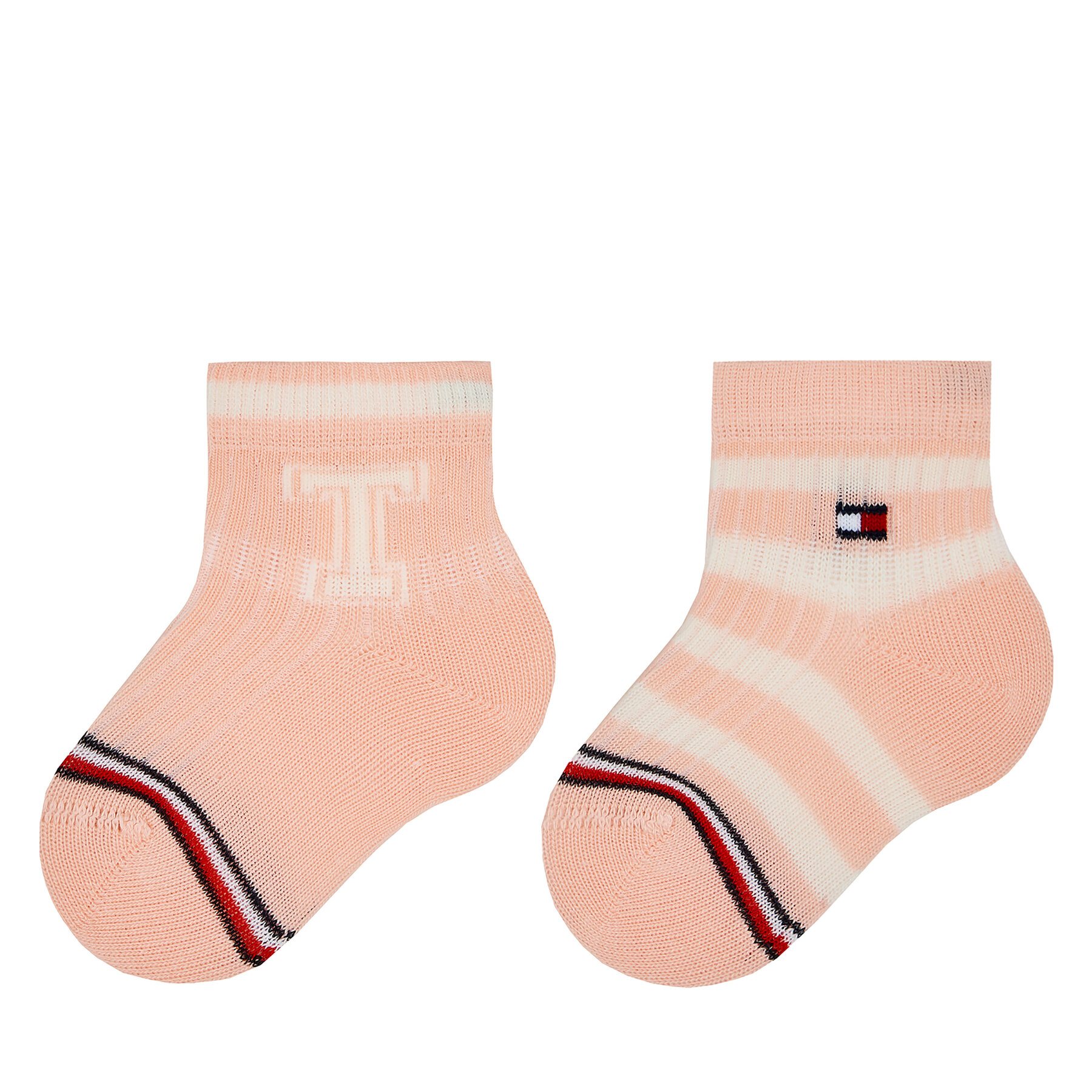 2er-Set hohe Kindersocken Tommy Hilfiger 701224996 Pink Combo 003 von Tommy Hilfiger