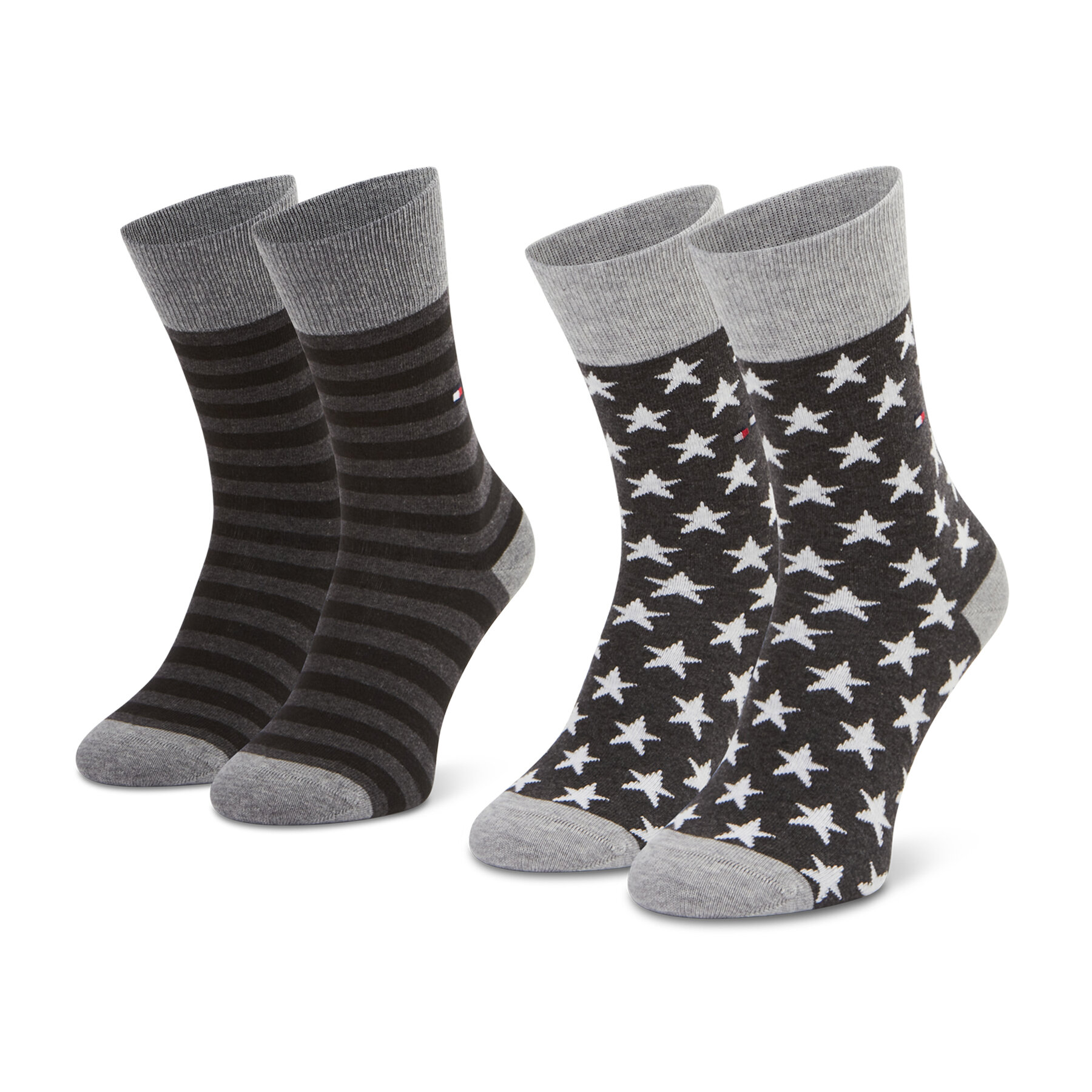 2er-Set hohe Unisex-Socken Tommy Hilfiger 100000816 Black 200 von Tommy Hilfiger