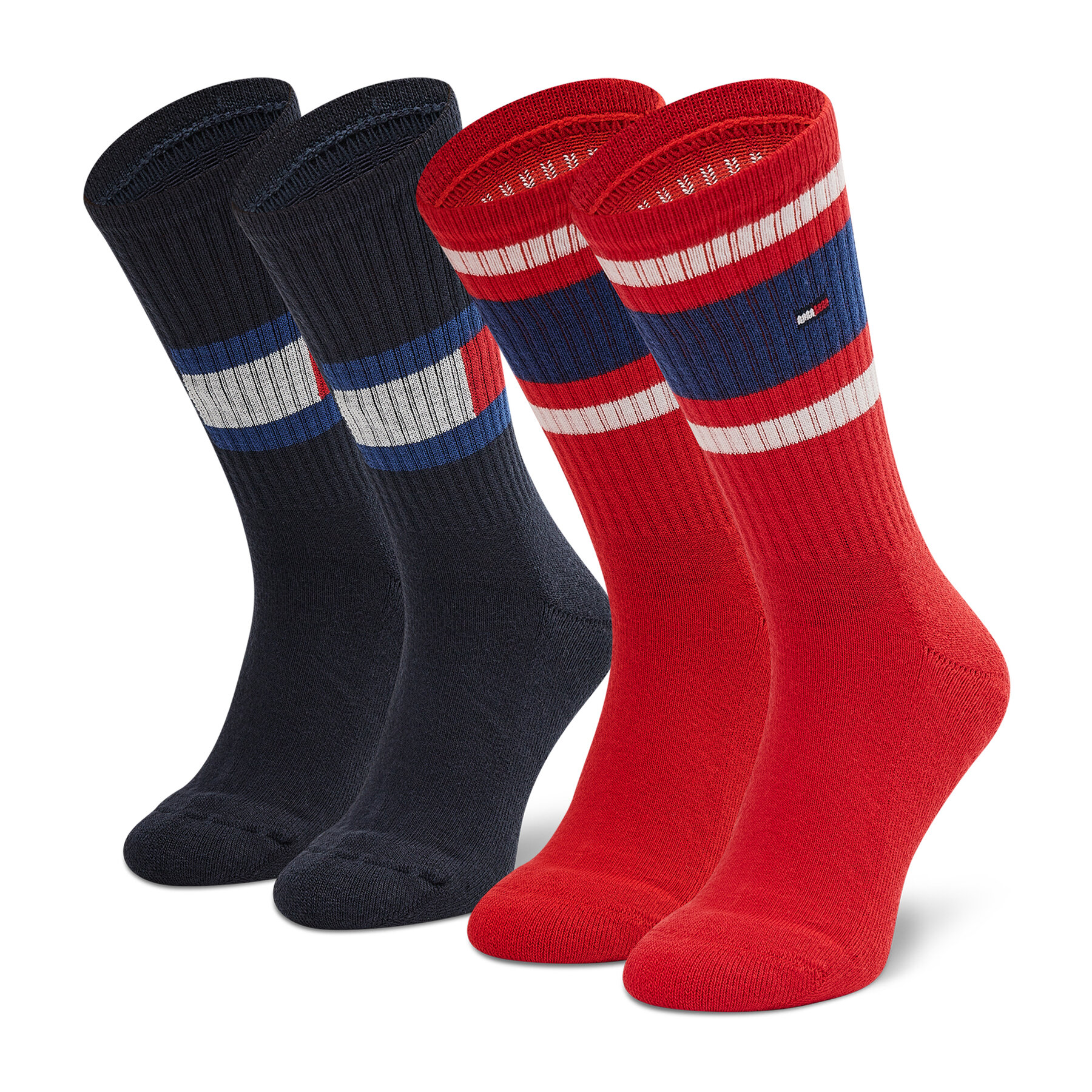 2er-Set hohe Unisex-Socken Tommy Hilfiger 394020001 Midnight Blue 563 von Tommy Hilfiger