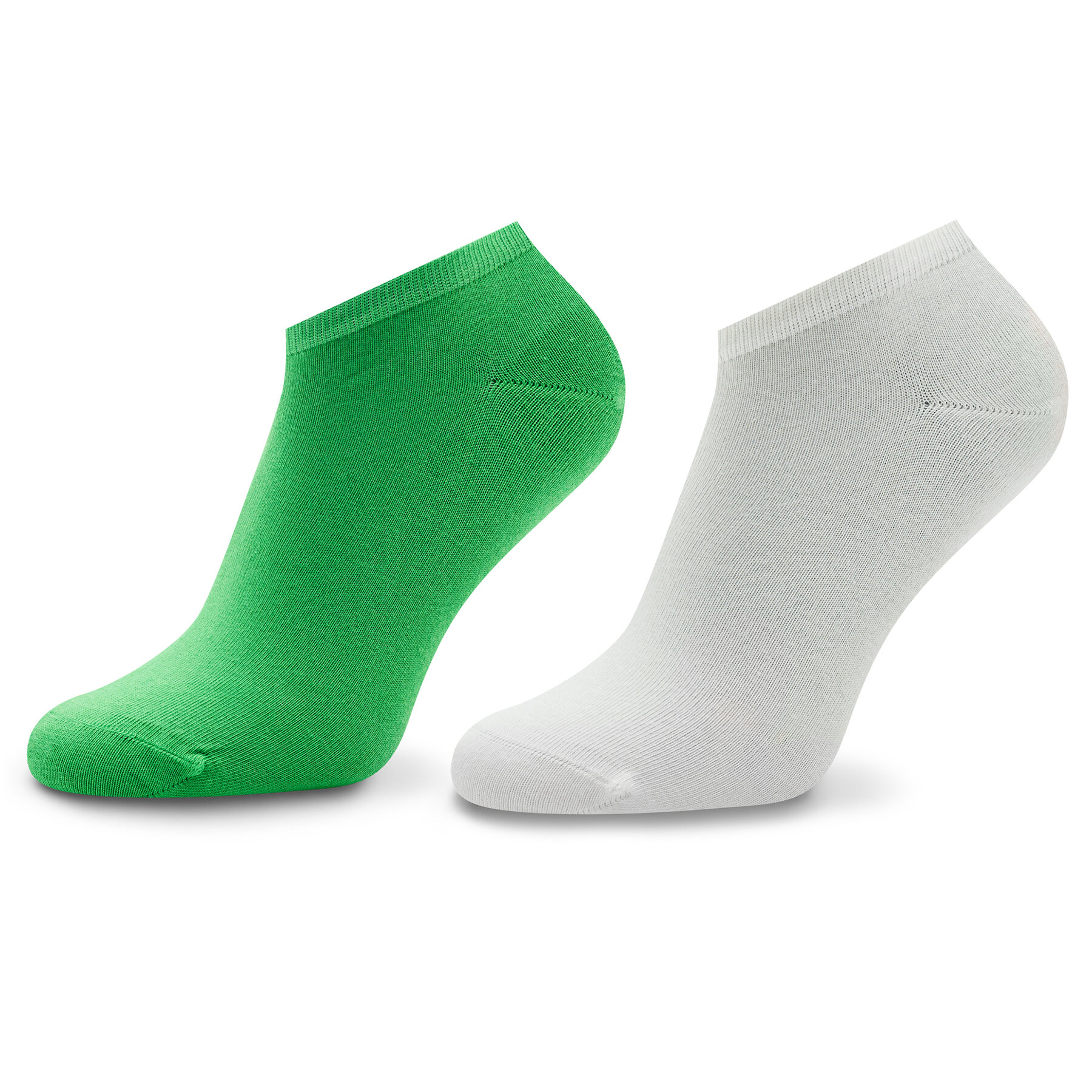 2er-Set niedrige Damensocken Tommy Hilfiger 343024001 Green/Marshmallow 038 von Tommy Hilfiger