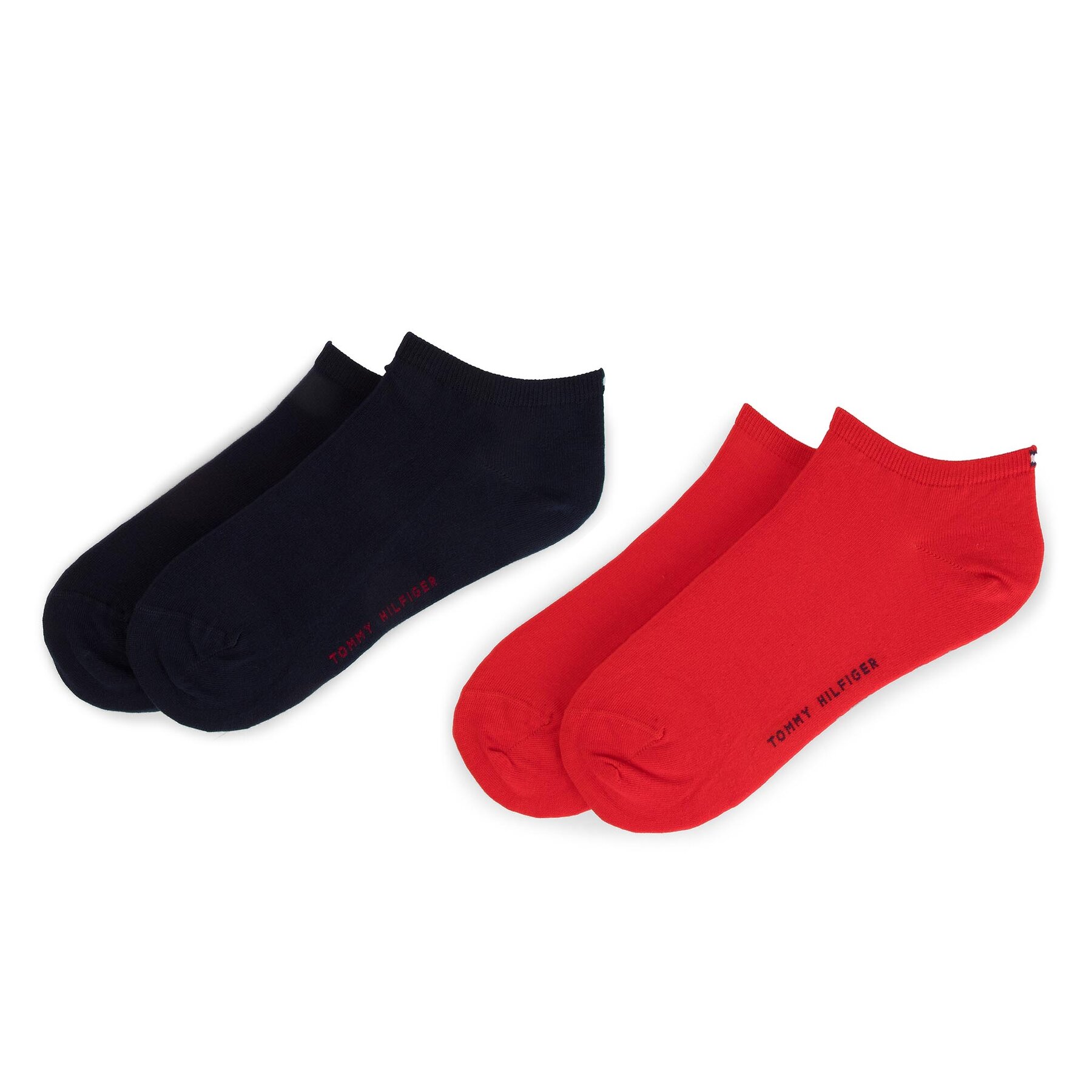 2er-Set niedrige Damensocken Tommy Hilfiger 343024001 Red 684 von Tommy Hilfiger