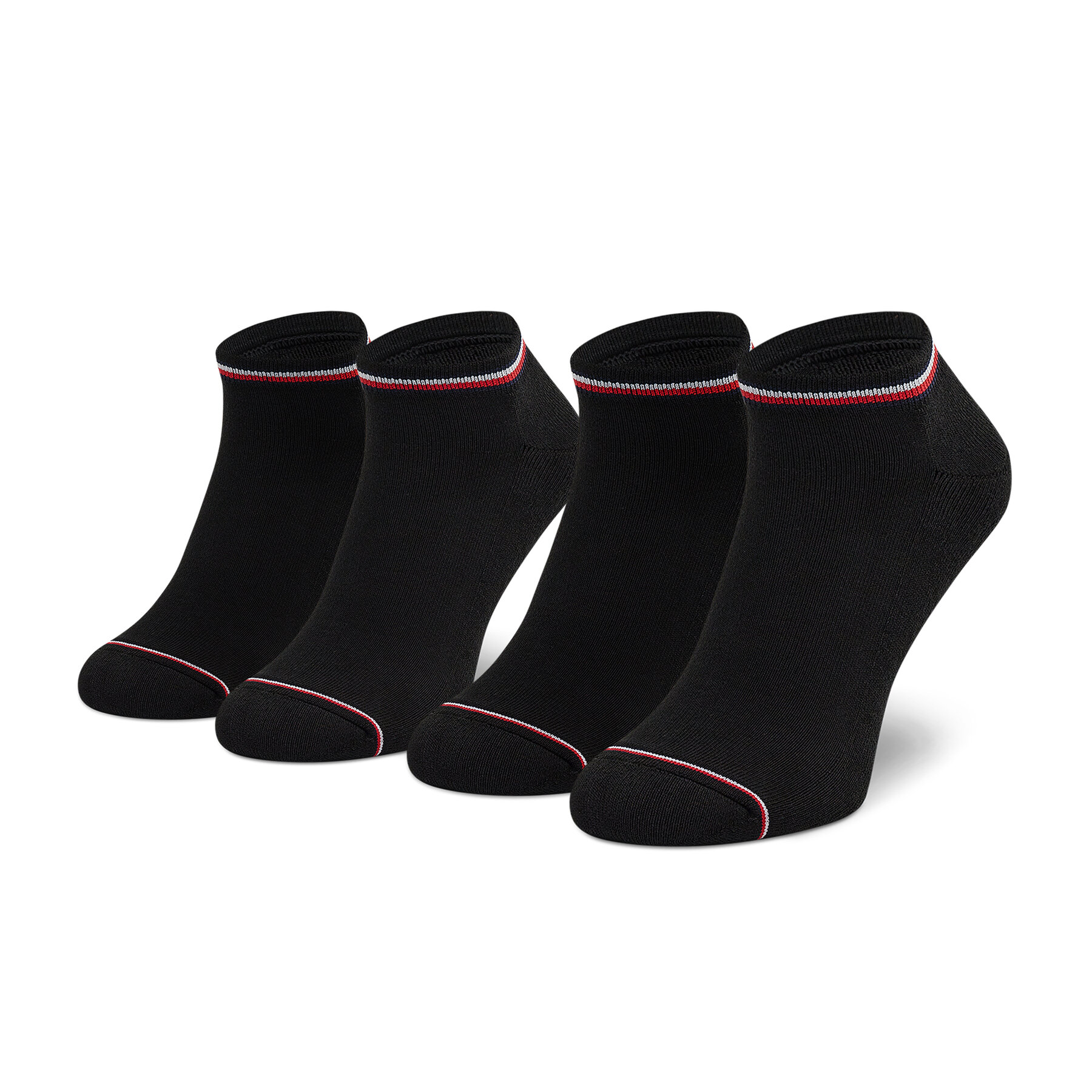 2er-Set niedrige Herrensocken Tommy Hilfiger 100001093 Black 200 von Tommy Hilfiger