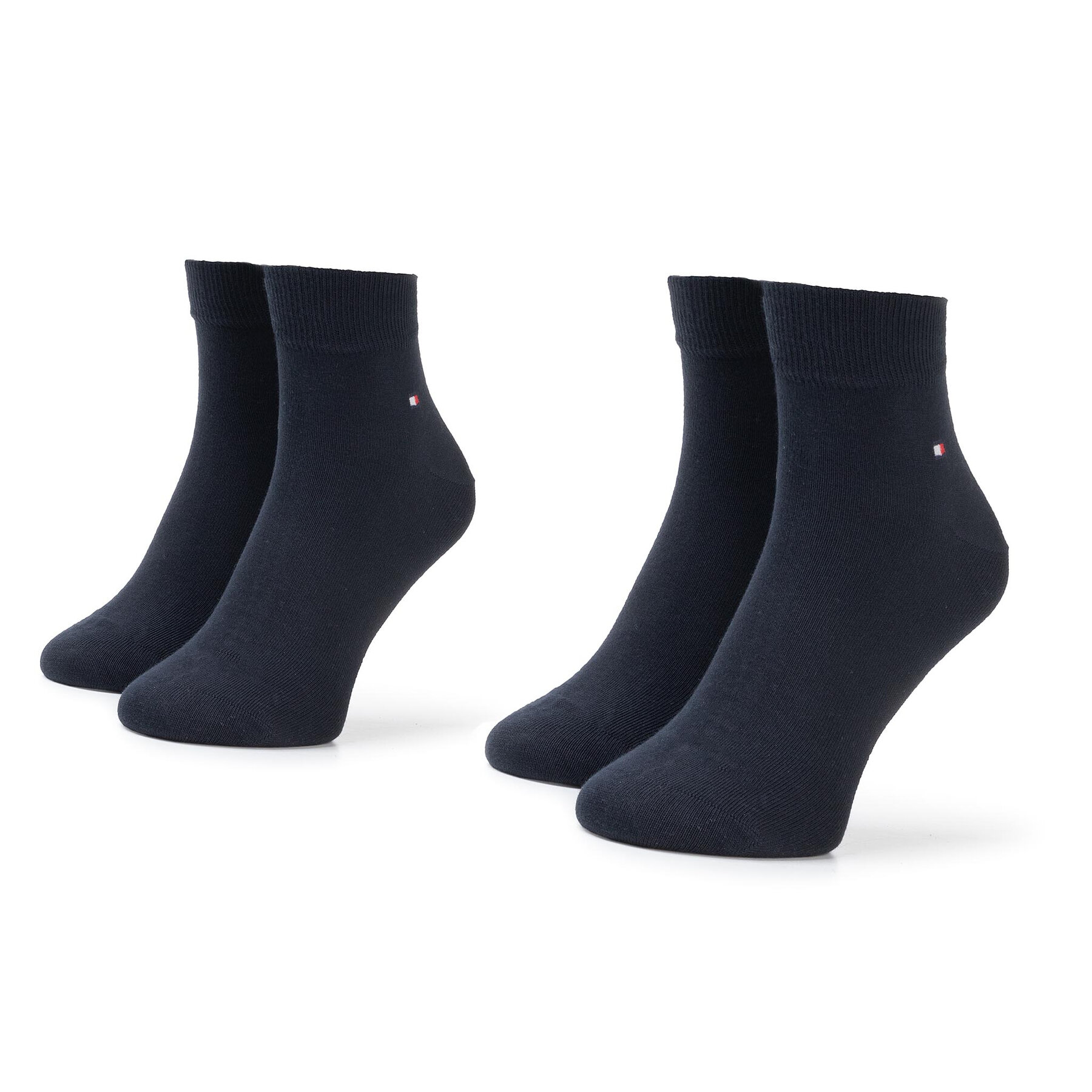 2er-Set niedrige Herrensocken Tommy Hilfiger 342025001 Dark Navy 322 von Tommy Hilfiger