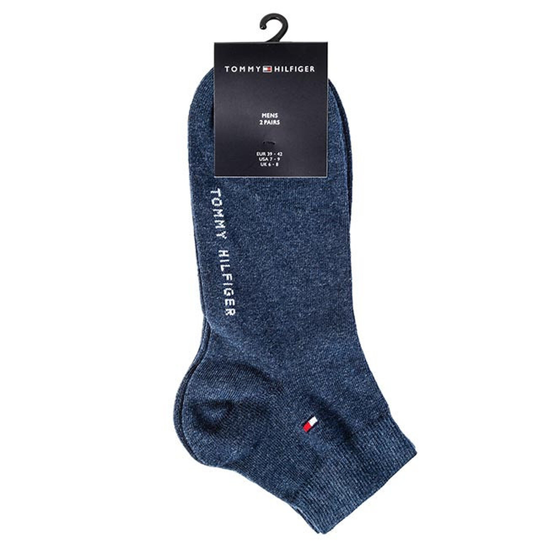 2er-Set niedrige Herrensocken Tommy Hilfiger 342025001 Jeans 356 39/42 von Tommy Hilfiger