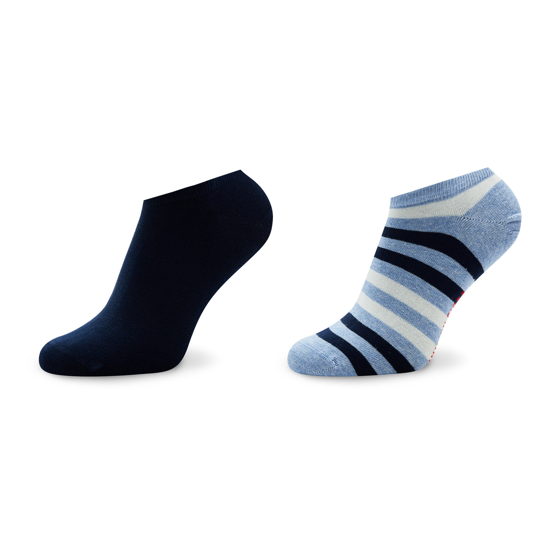 2er-Set niedrige Herrensocken Tommy Hilfiger 382000001 Light Blue Melange 025 von Tommy Hilfiger