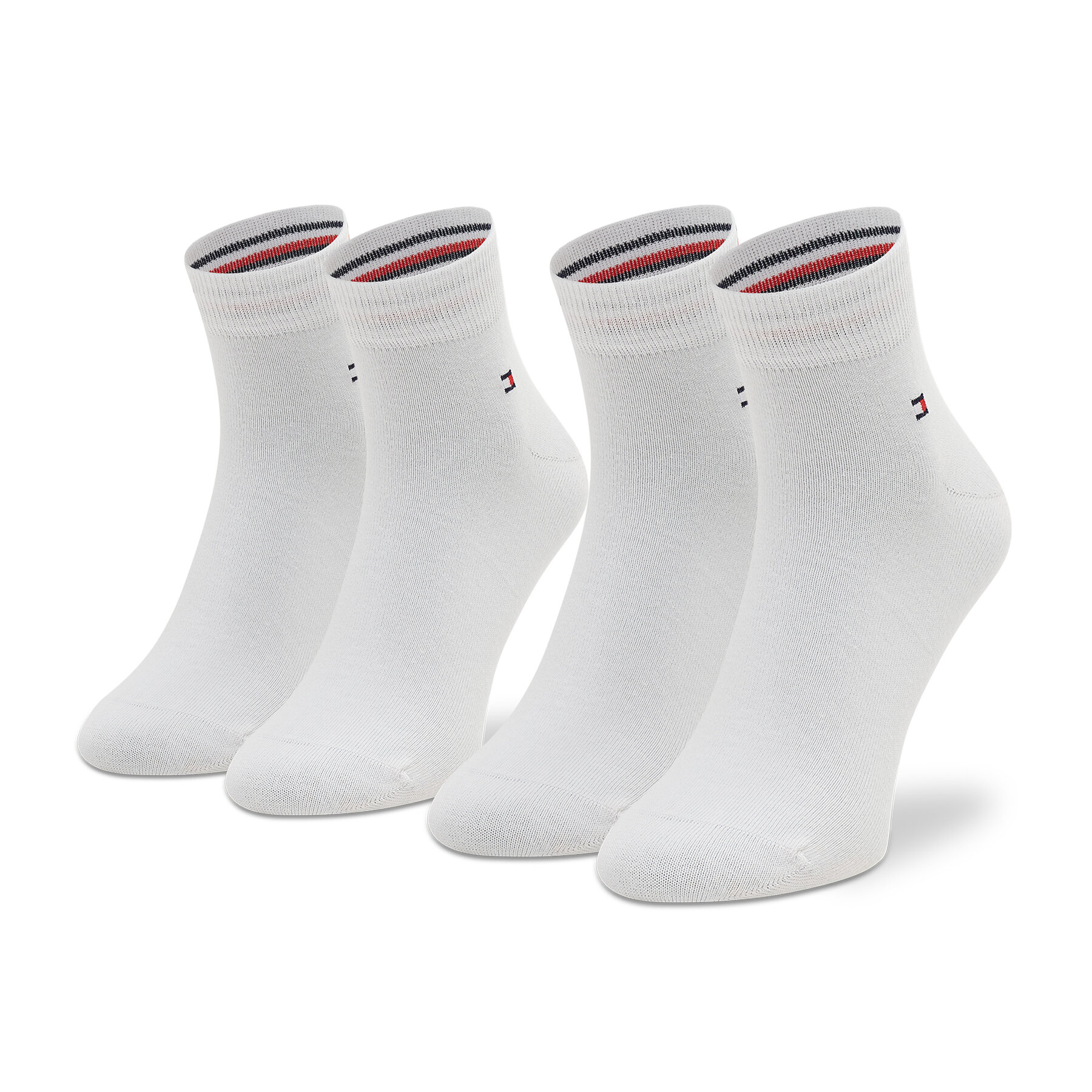 2er-Set niedrige Unisex-Socken Tommy Hilfiger 342025001 White 300 von Tommy Hilfiger
