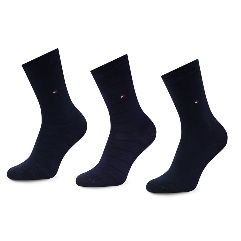 3er-Set hohe Damensocken Tommy Hilfiger 701220262 Navy 001 von Tommy Hilfiger