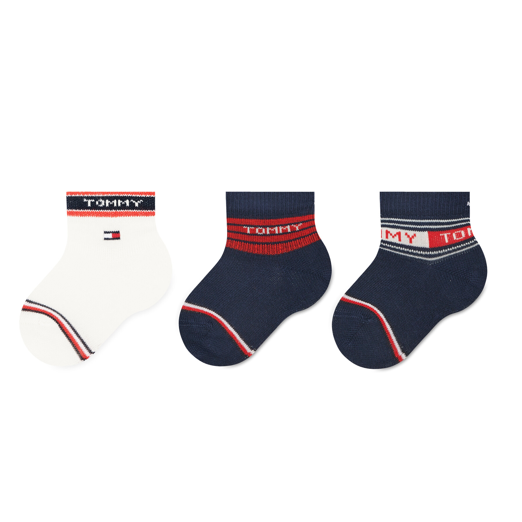 3er-Set hohe Kindersocken Tommy Hilfiger 701220278 Original 001 von Tommy Hilfiger