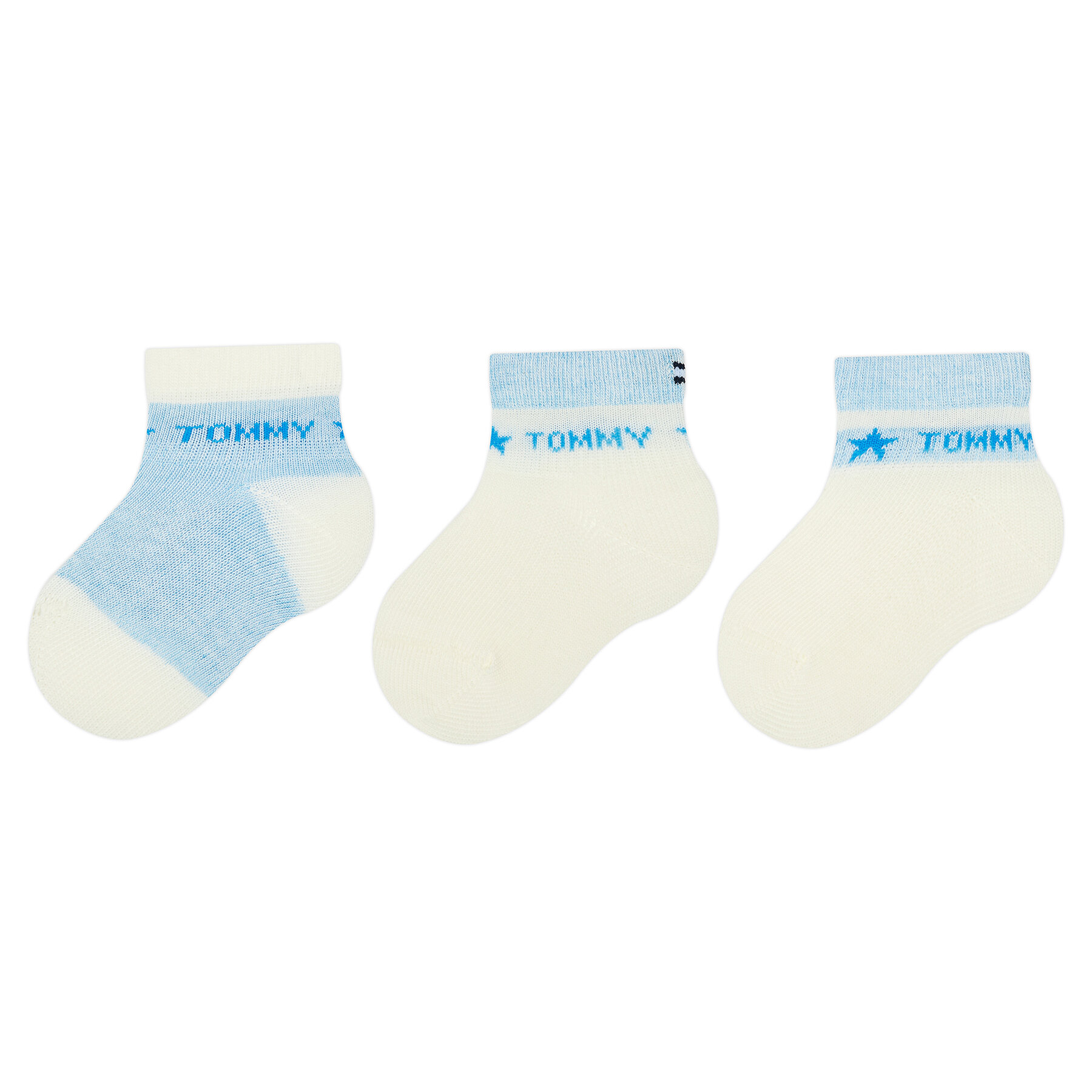 3er-Set hohe Kindersocken Tommy Hilfiger 701222675 Sky Blue 014 von Tommy Hilfiger