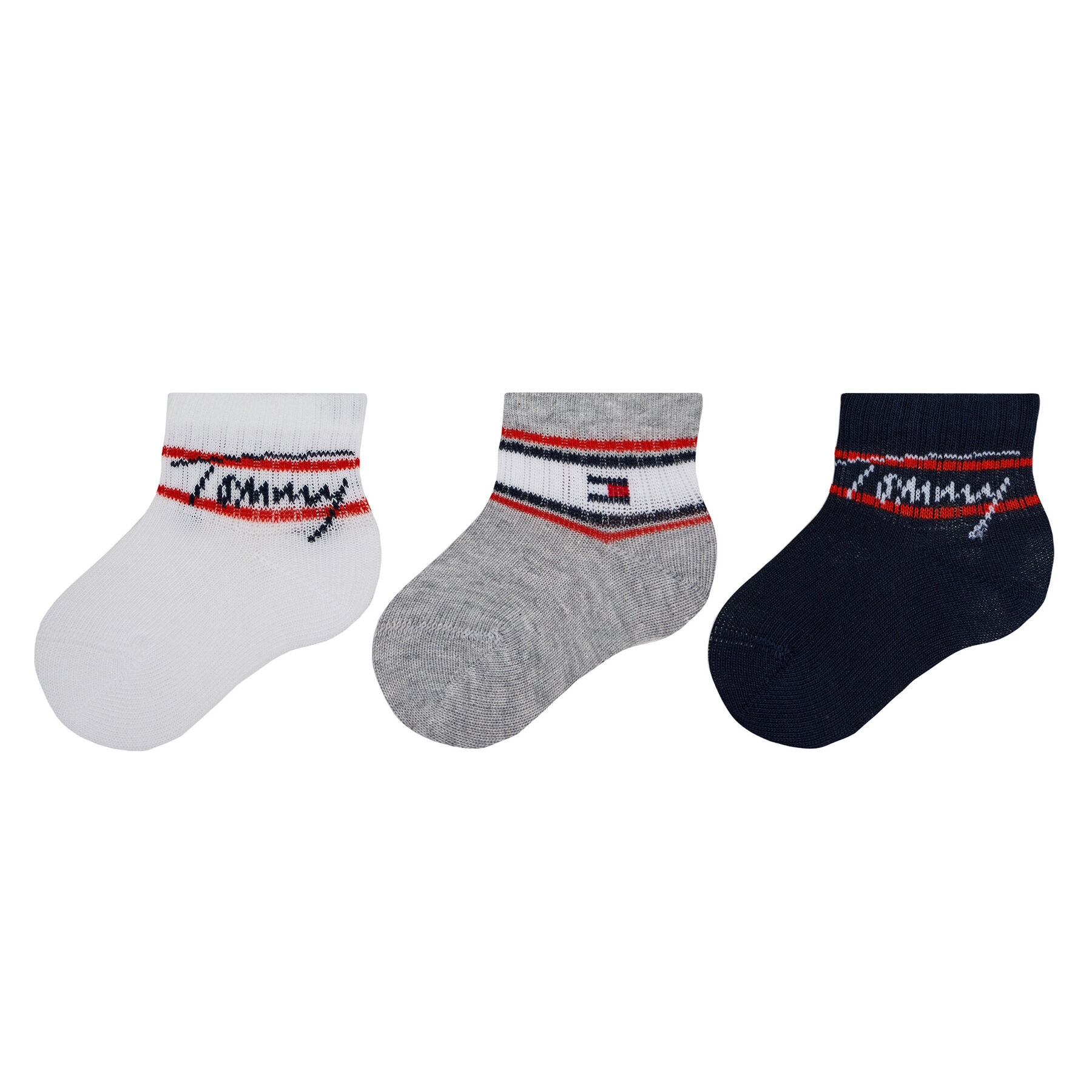 3er-Set hohe Kindersocken Tommy Hilfiger 701224998 Tommy Orginal 001 von Tommy Hilfiger