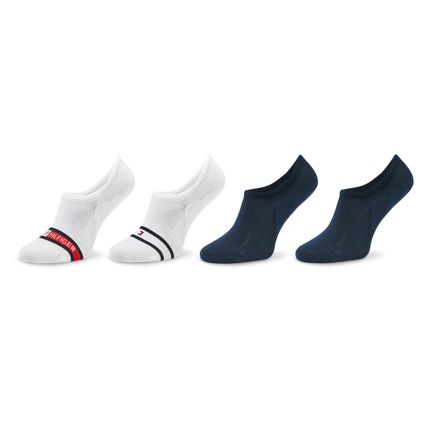 4er-Set Herren Sneakersocken Tommy Hilfiger 701222194 White 001 von Tommy Hilfiger