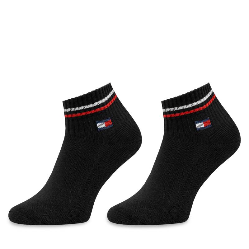 2er-Set niedrige Unisex-Socken Tommy Hilfiger 701228177 Black 003 von Tommy Hilfiger