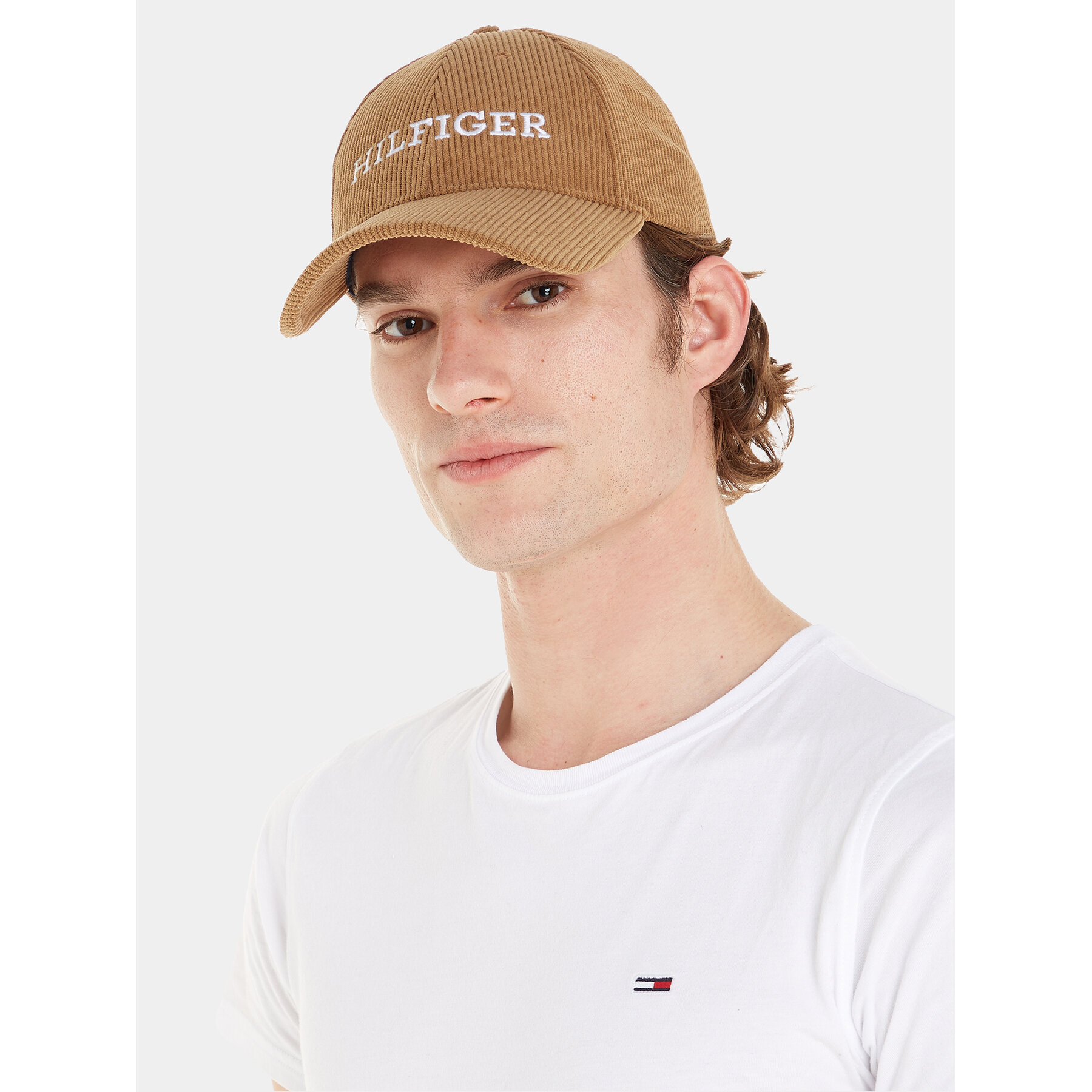 Cap Tommy Hilfiger Monotype Cordoroy Cap AM0AM11990 Desert Khaki GWJ von Tommy Hilfiger