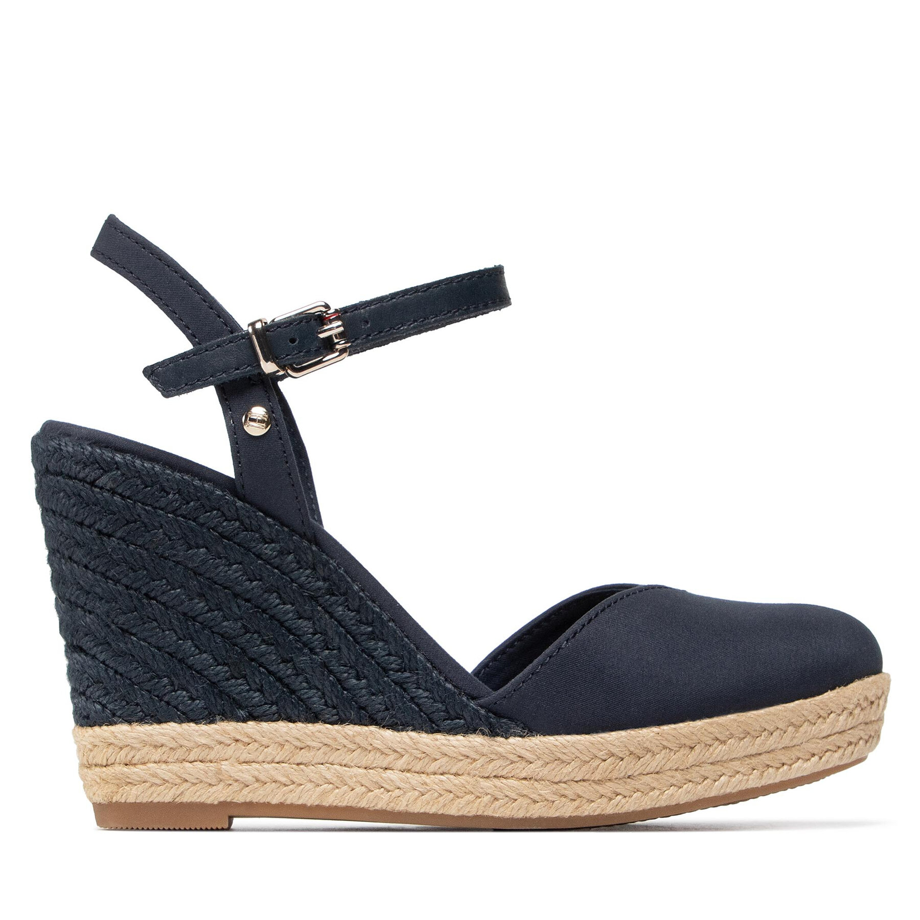 Espadrilles Tommy Hilfiger Basic Closed Toe High Wedge FW0FW04786 Desert Sky DW5 von Tommy Hilfiger