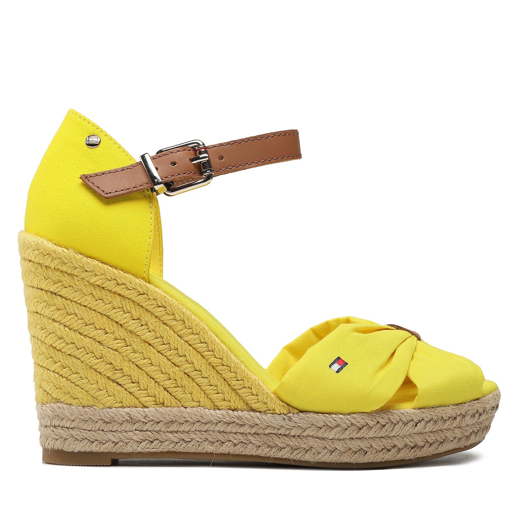 Espadrilles Tommy Hilfiger Basic Open Toe High Wedge FW0FW04784 Vivid Yellow ZGS von Tommy Hilfiger