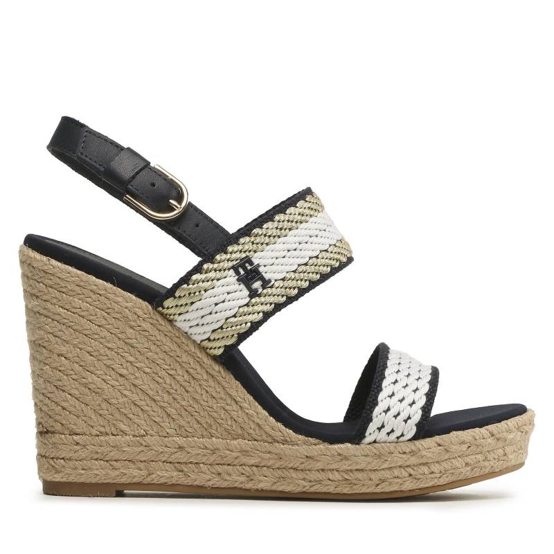Espadrilles Tommy Hilfiger Golden Webbing Wedge FW0FW07089 Dunkelblau von Tommy Hilfiger