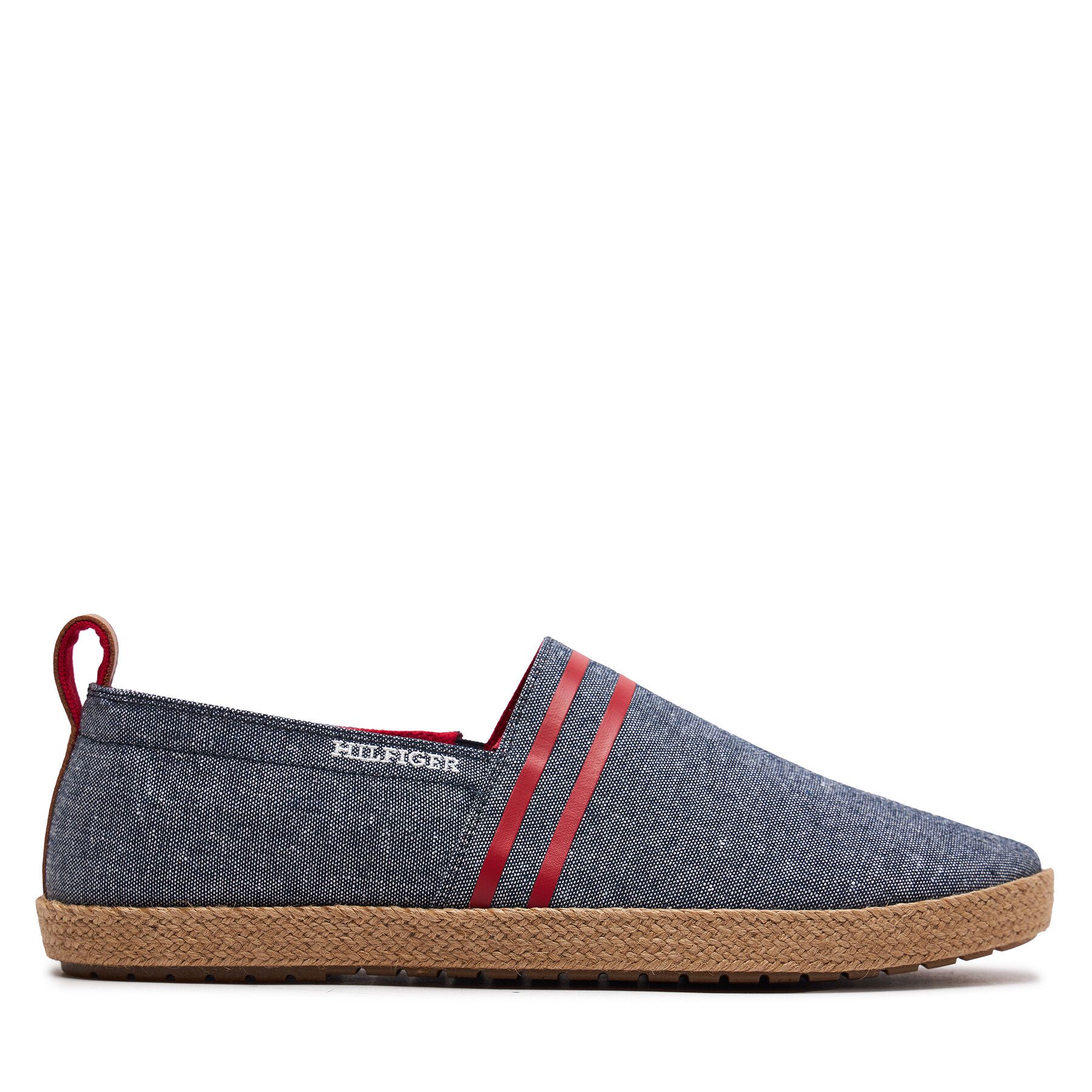 Espadrilles Tommy Hilfiger Hilfiger Espadrille C Chambray FM0FM04982 Blue DW5 von Tommy Hilfiger