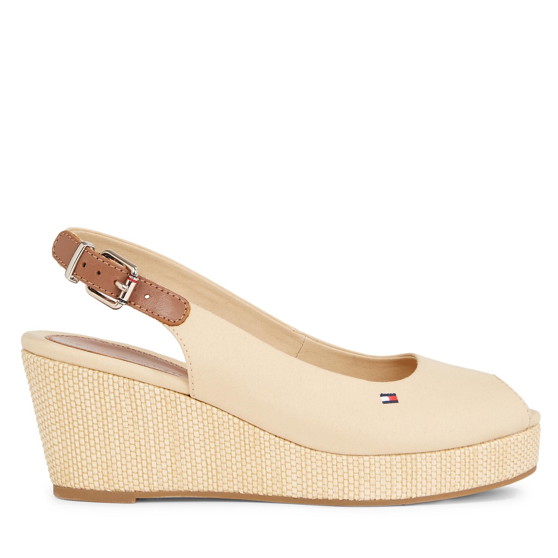 Espadrilles Tommy Hilfiger Iconic Elba Sling Back Wedge FW0FW04788 Harvest Wheat ACR von Tommy Hilfiger