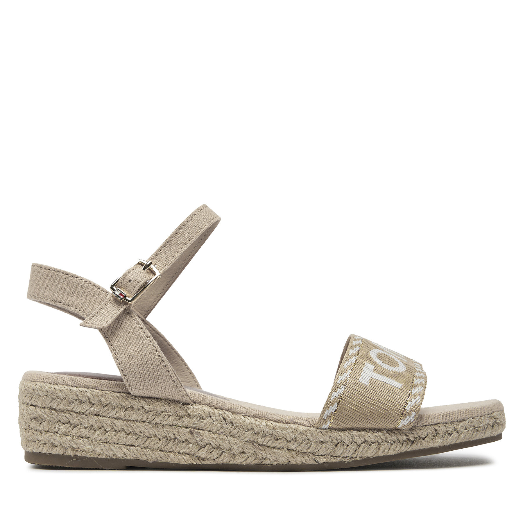 Espadrilles Tommy Hilfiger Rope Wedge Sandal T3A7-33287-0890 S Beige 500 von Tommy Hilfiger