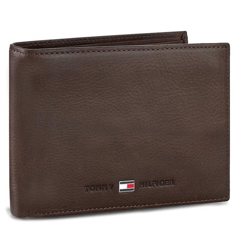 Große Herren Geldbörse Tommy Hilfiger Johnson Cc Flap And Coin Pocket AM0AM00660/82566 Braun von Tommy Hilfiger