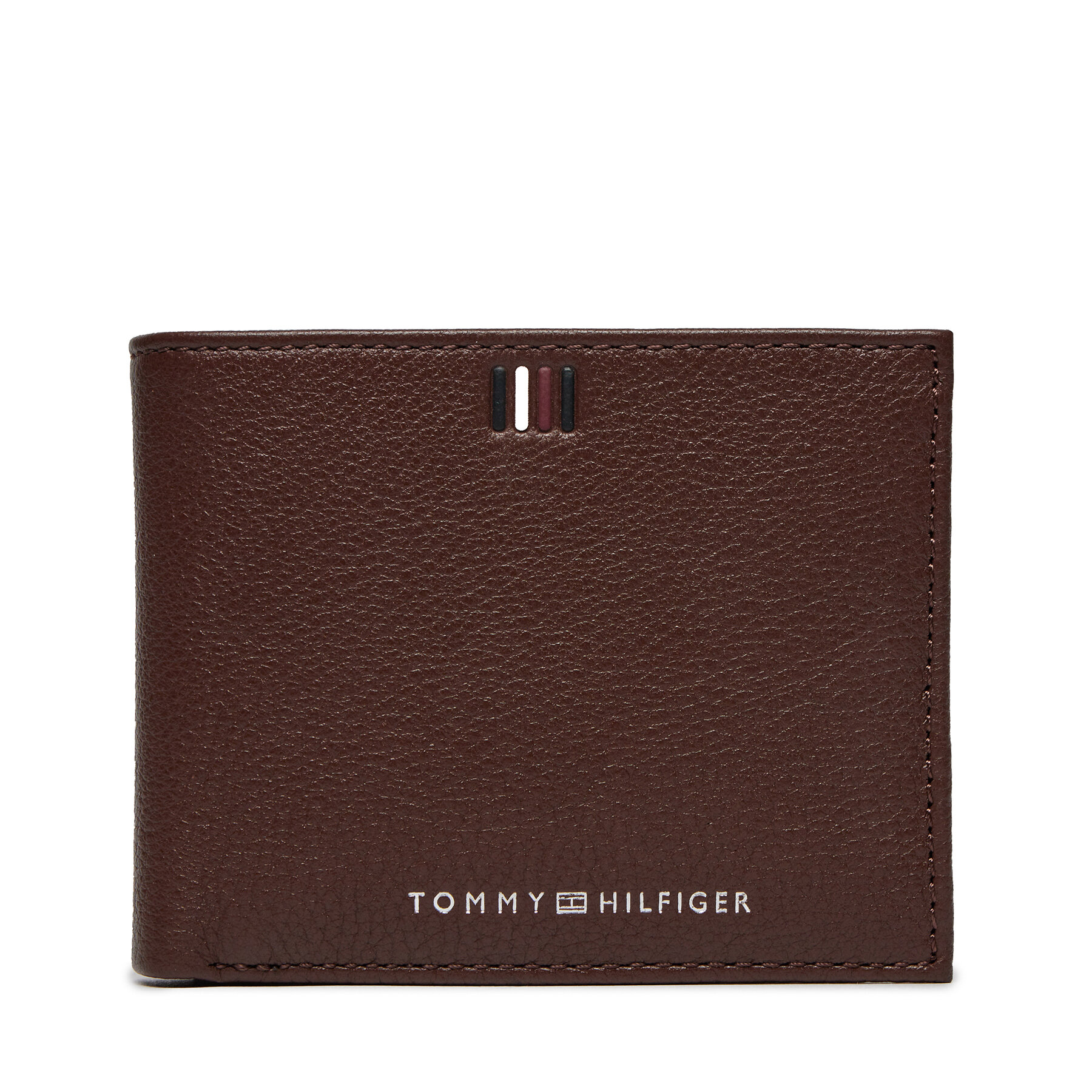 Große Herren Geldbörse Tommy Hilfiger Th Central Mini Cc Wallet AM0AM11854 Dark Chestnut GT8 von Tommy Hilfiger