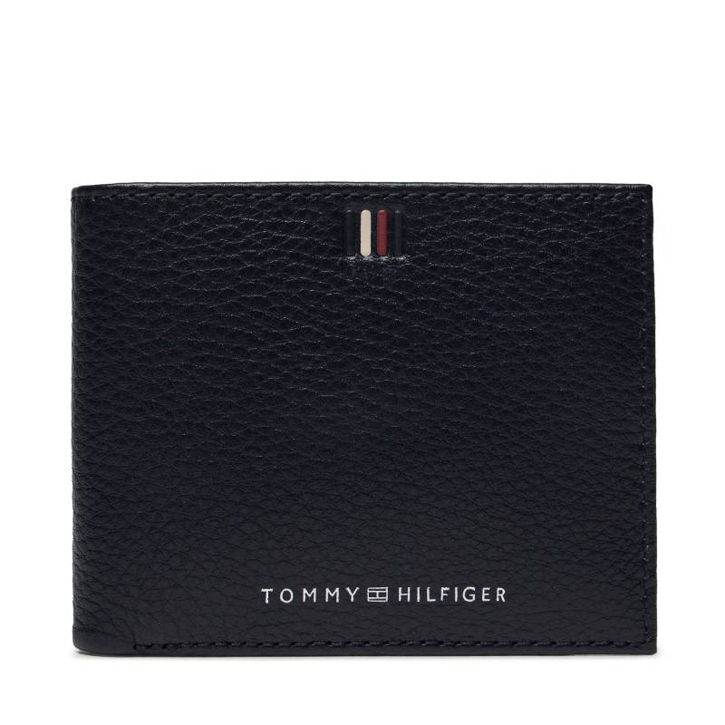 Große Herren Geldbörse Tommy Hilfiger Th Central Mini Cc Wallet AM0AM11854 Space Blue DW6 von Tommy Hilfiger