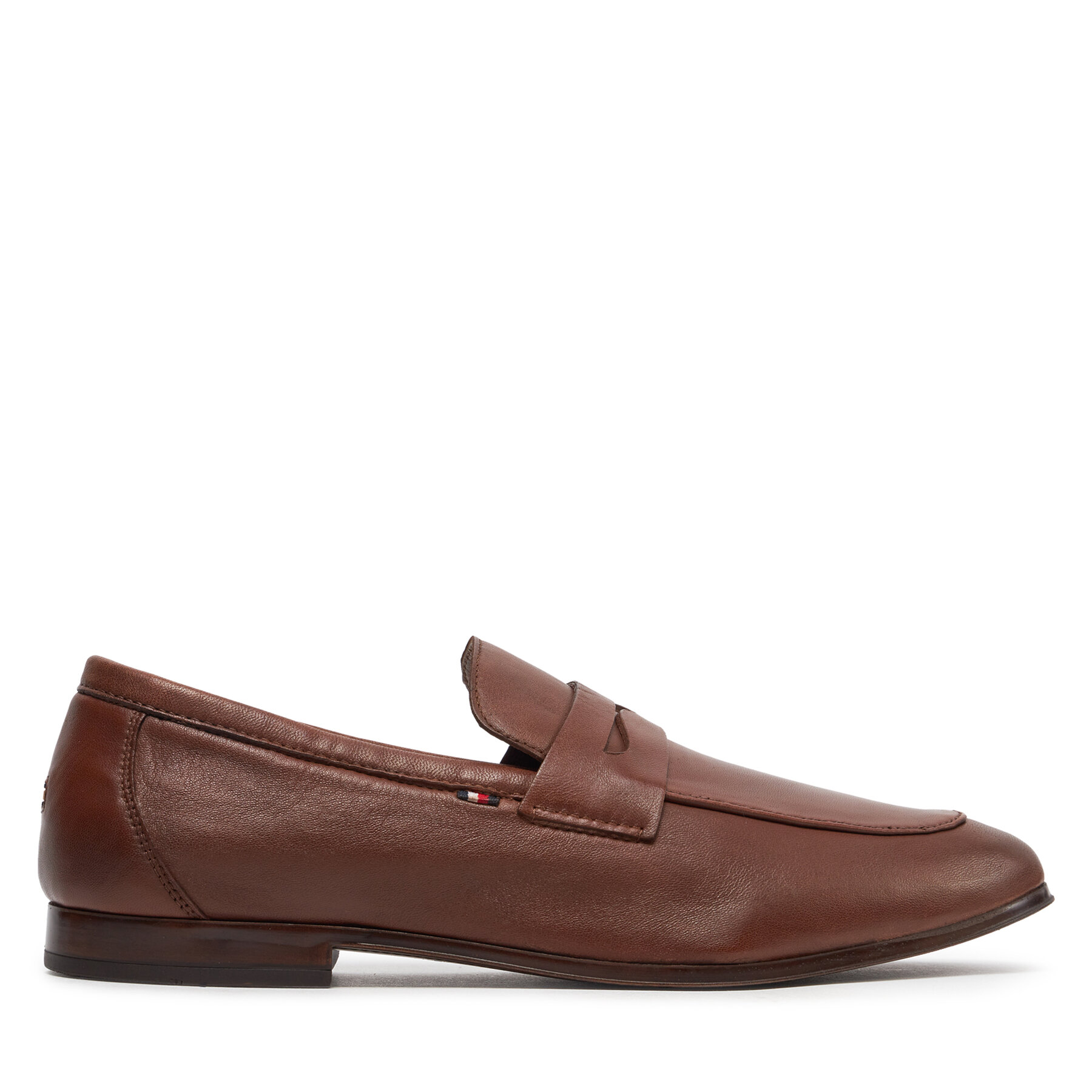 Halbschuhe Tommy Hilfiger Casual Light Flexible Lth Loafer FM0FM04989 Winter Cognac GVI von Tommy Hilfiger