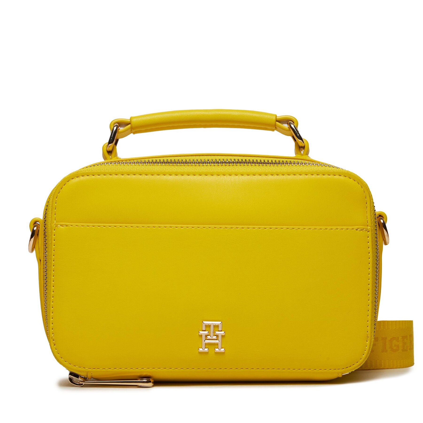 Handtasche Tommy Hilfiger Iconic Tommy Camera Bag AW0AW15689 Valley Yellow ZH3 von Tommy Hilfiger