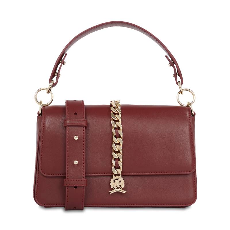 Handtasche Tommy Hilfiger Luxe Leather Crossover AW0AW15289 Rouge XJS von Tommy Hilfiger