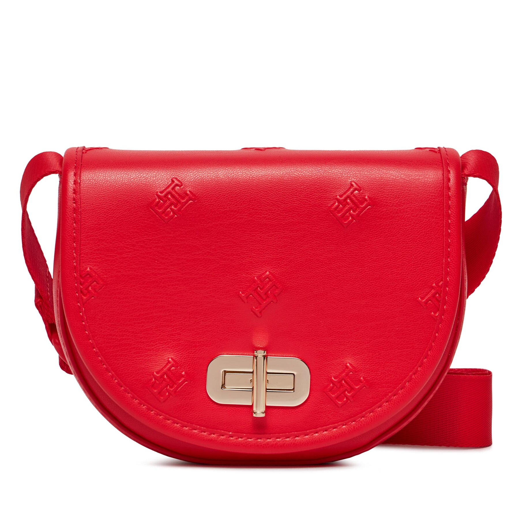 Handtasche Tommy Hilfiger Monogram Turnlock AW0AW15809 Rot von Tommy Hilfiger