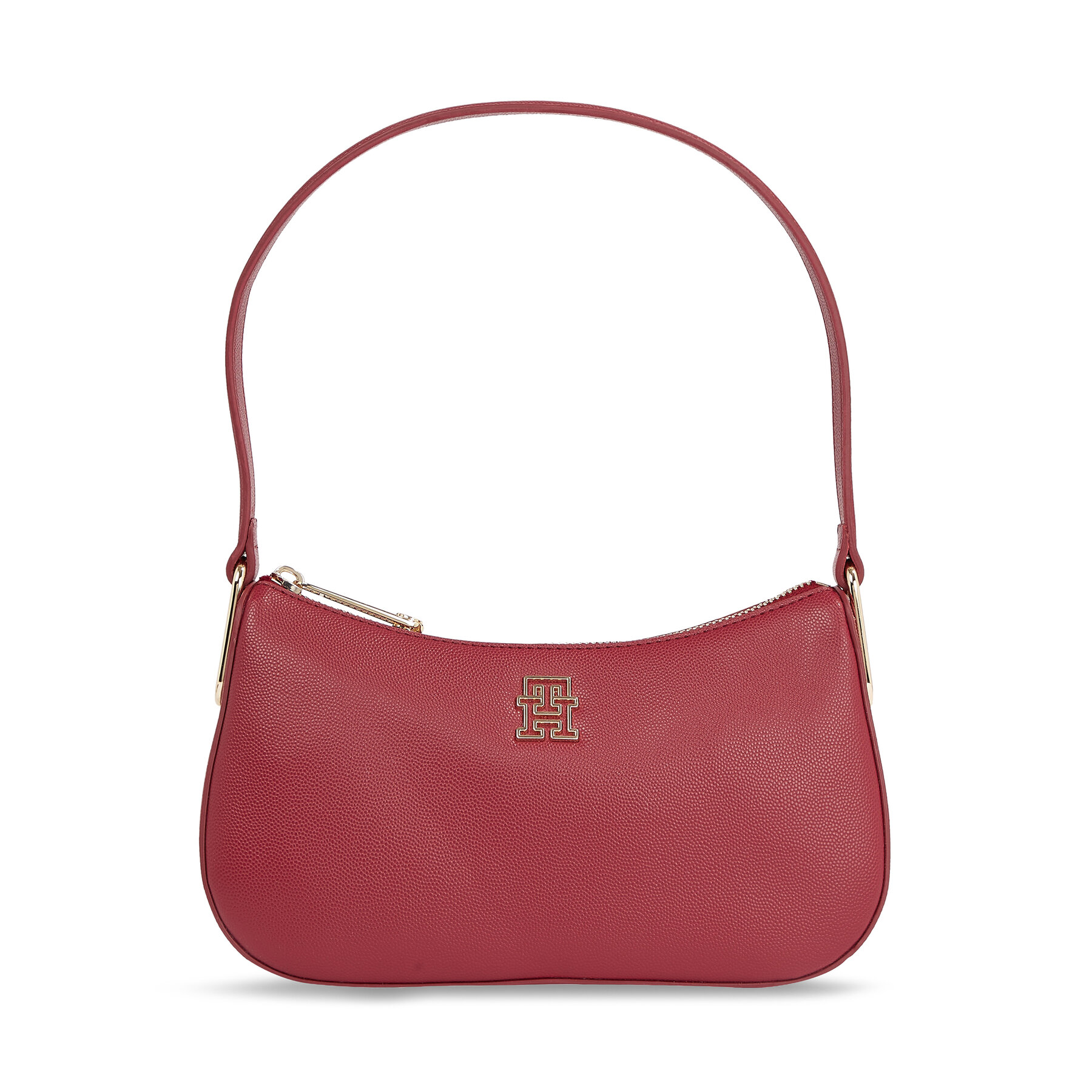 Handtasche Tommy Hilfiger Th Timeless Shoulder Bag AW0AW15239 Rouge XJS von Tommy Hilfiger