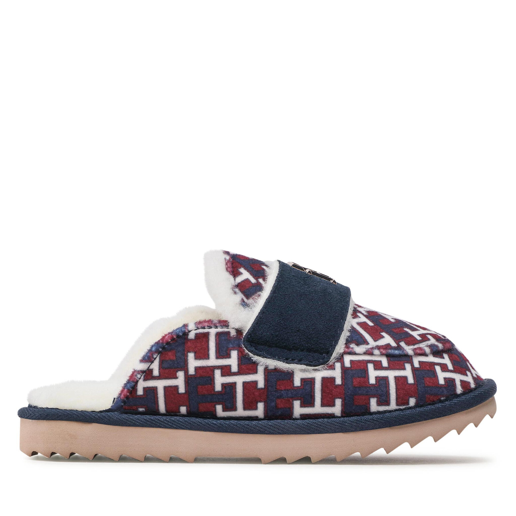 Hausschuhe Tommy Hilfiger Loafer Mule Slipper Monogram FW0FW06716 Rwb Monogram 0KQ von Tommy Hilfiger