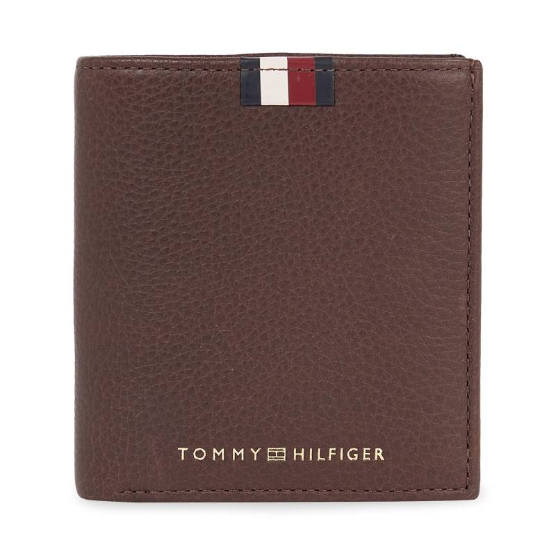 Herren Geldbörse Tommy Hilfiger Th Corp Leather Trifold AM0AM11597 Braun von Tommy Hilfiger