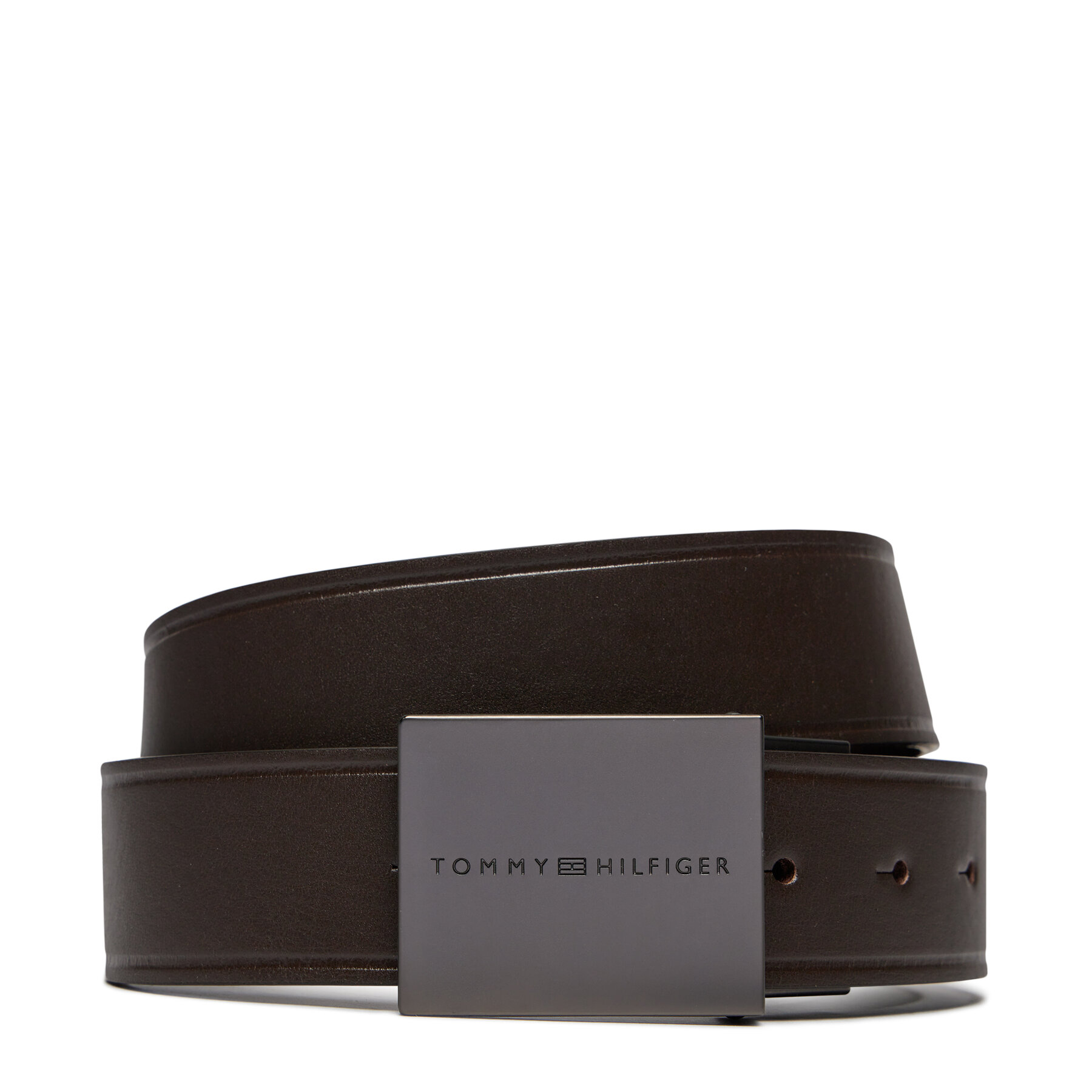 Herrengürtel Tommy Hilfiger Plaque Buckle 3.5 AM0AM12064 Testa Di Moro 0HD von Tommy Hilfiger