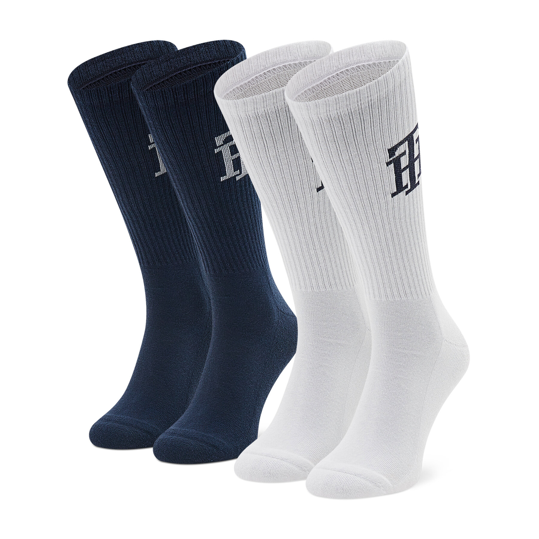 Hohe Herrensocken Tommy Hilfiger 701221053 White 002 von Tommy Hilfiger