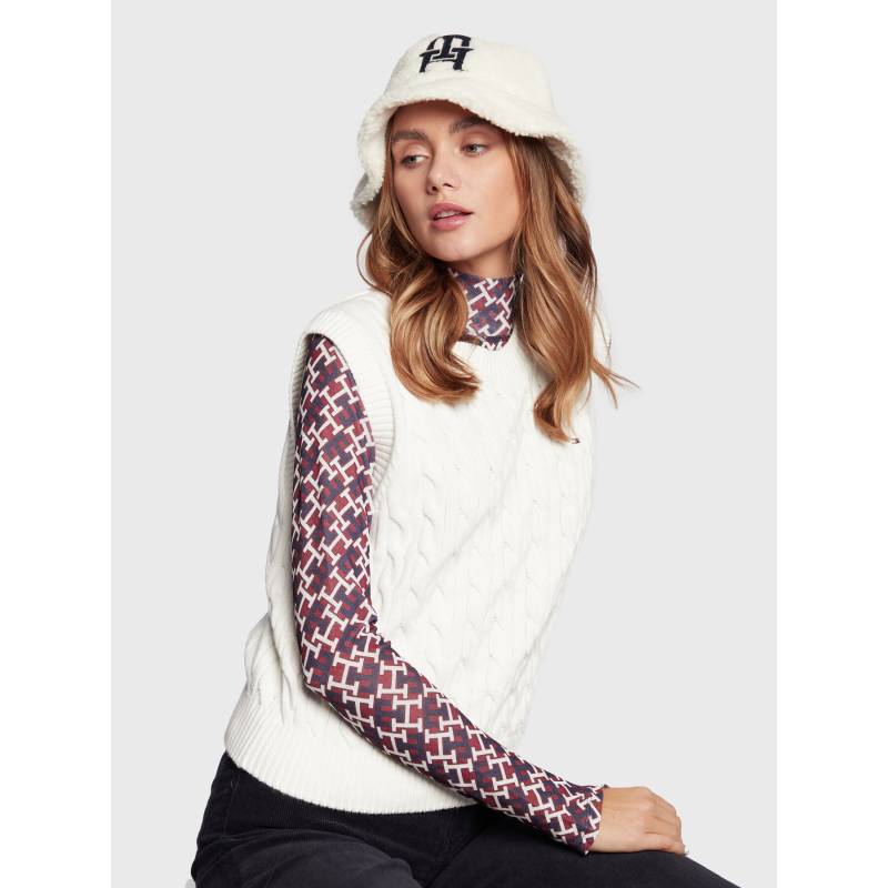 Hut Tommy Hilfiger Monogram AW0AW14287 Écru von Tommy Hilfiger