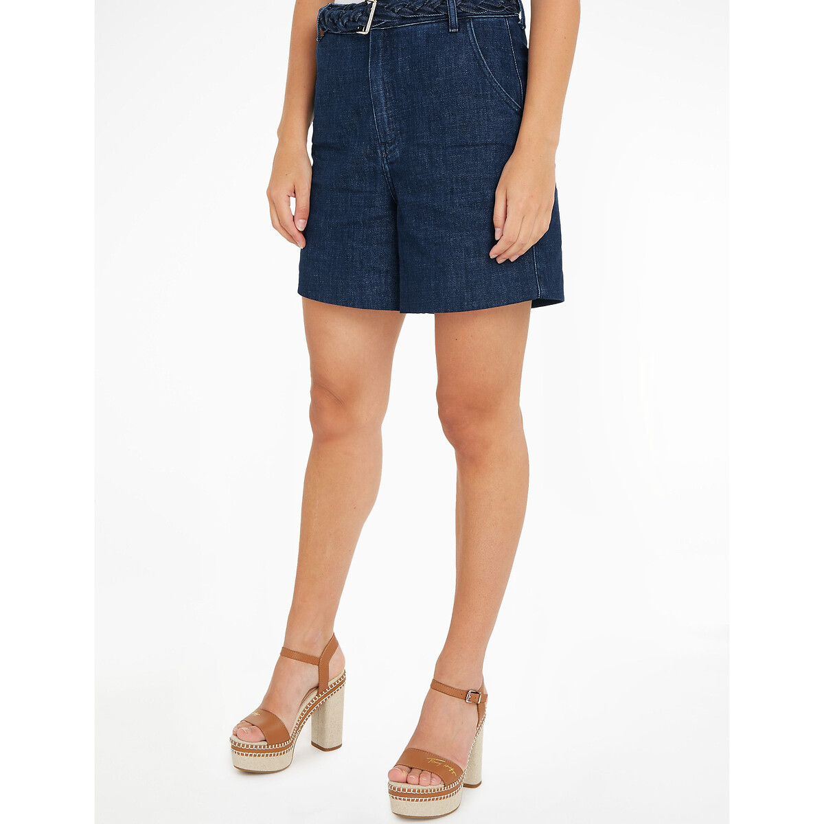 Jeans-Shorts mit hoher Taille von Tommy Hilfiger