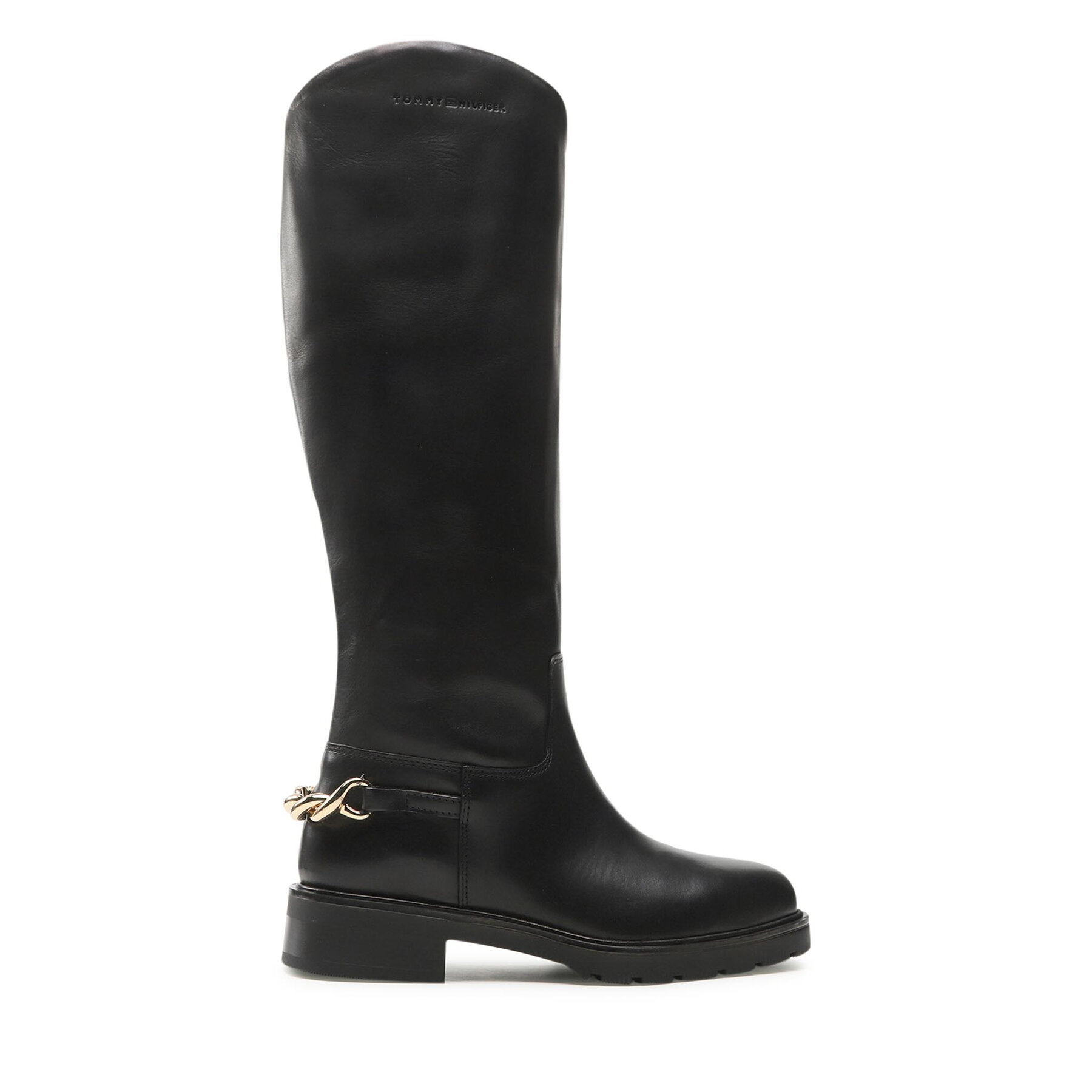 Klassische Stiefel Tommy Hilfiger Twist Flat Longboot FW0FW07057 Black BDS von Tommy Hilfiger